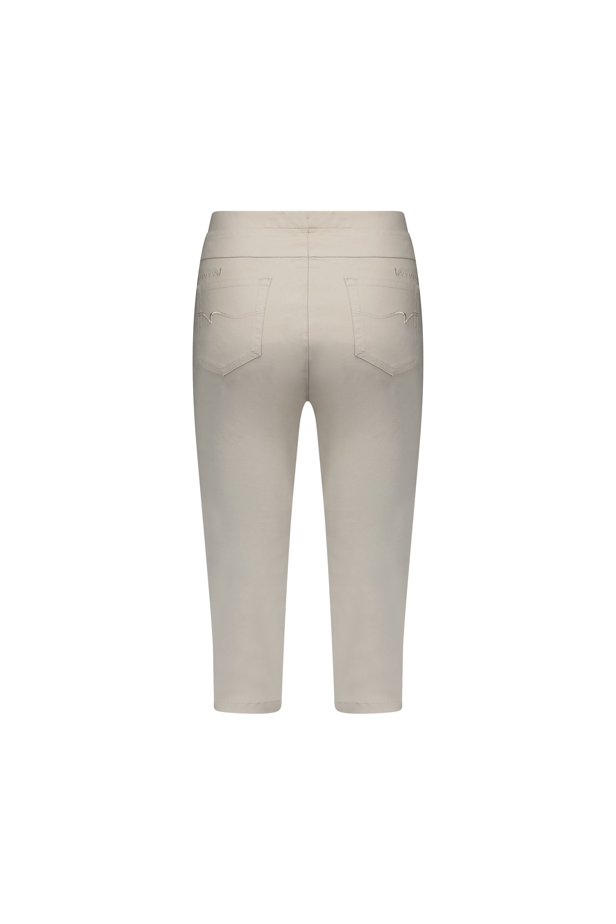 261LW Pumice - Plain Skinny Leg 3/4 Length Lightweight Pull-On - Vassalli