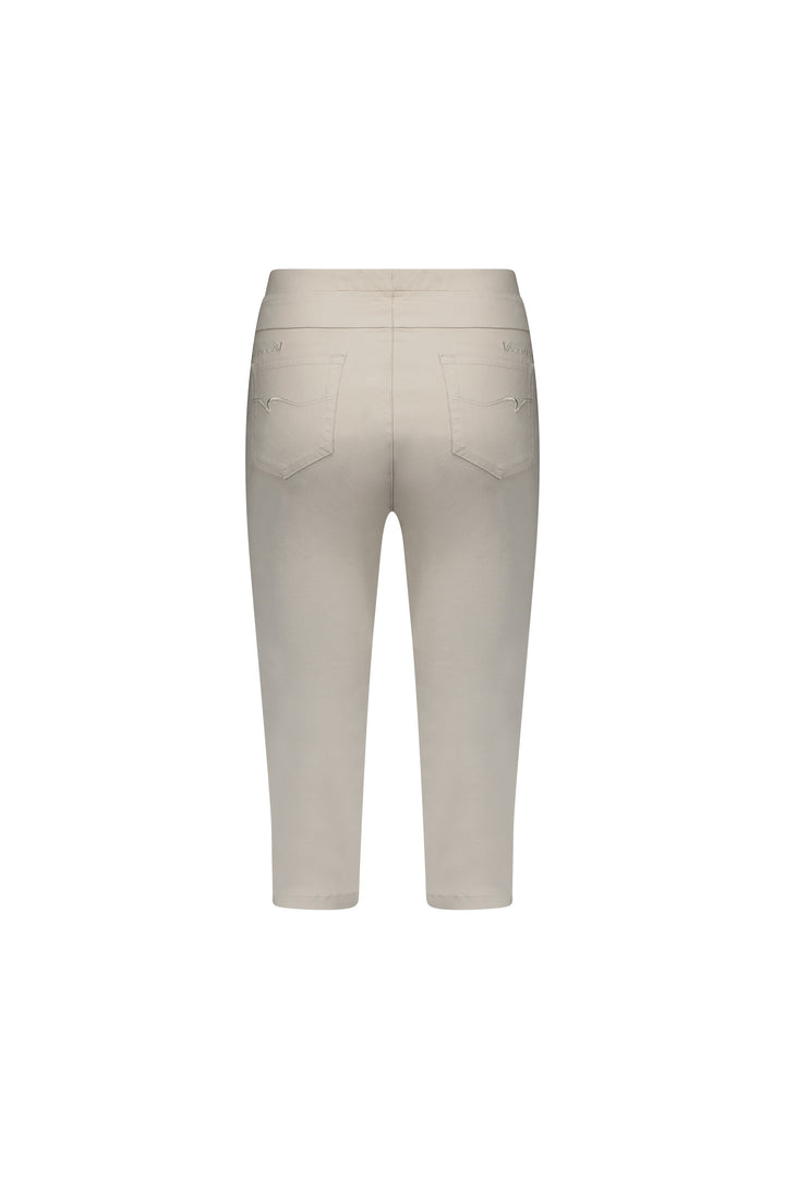 261LW Pumice - Plain Skinny Leg 3/4 Length Lightweight Pull-On - Vassalli