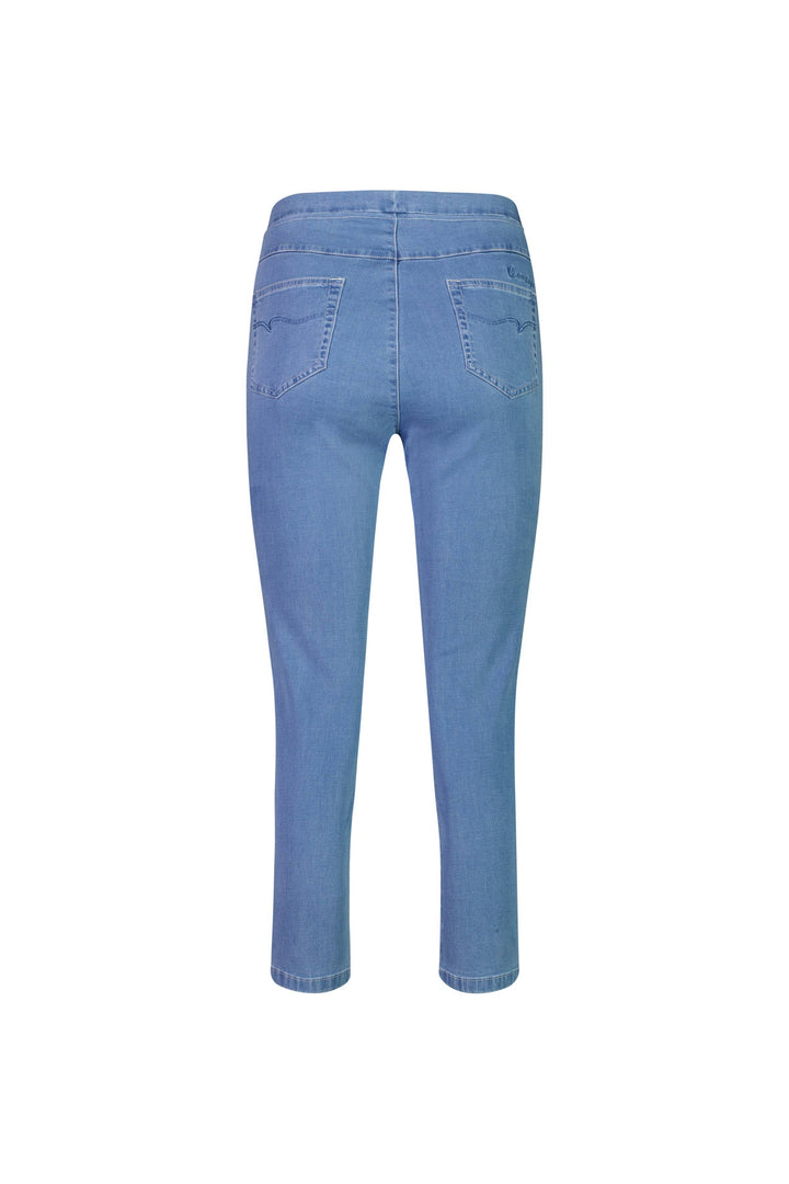 271 Ice - Skinny Leg 7/8 Length Lightweight Denim Pull-On - Vassalli
