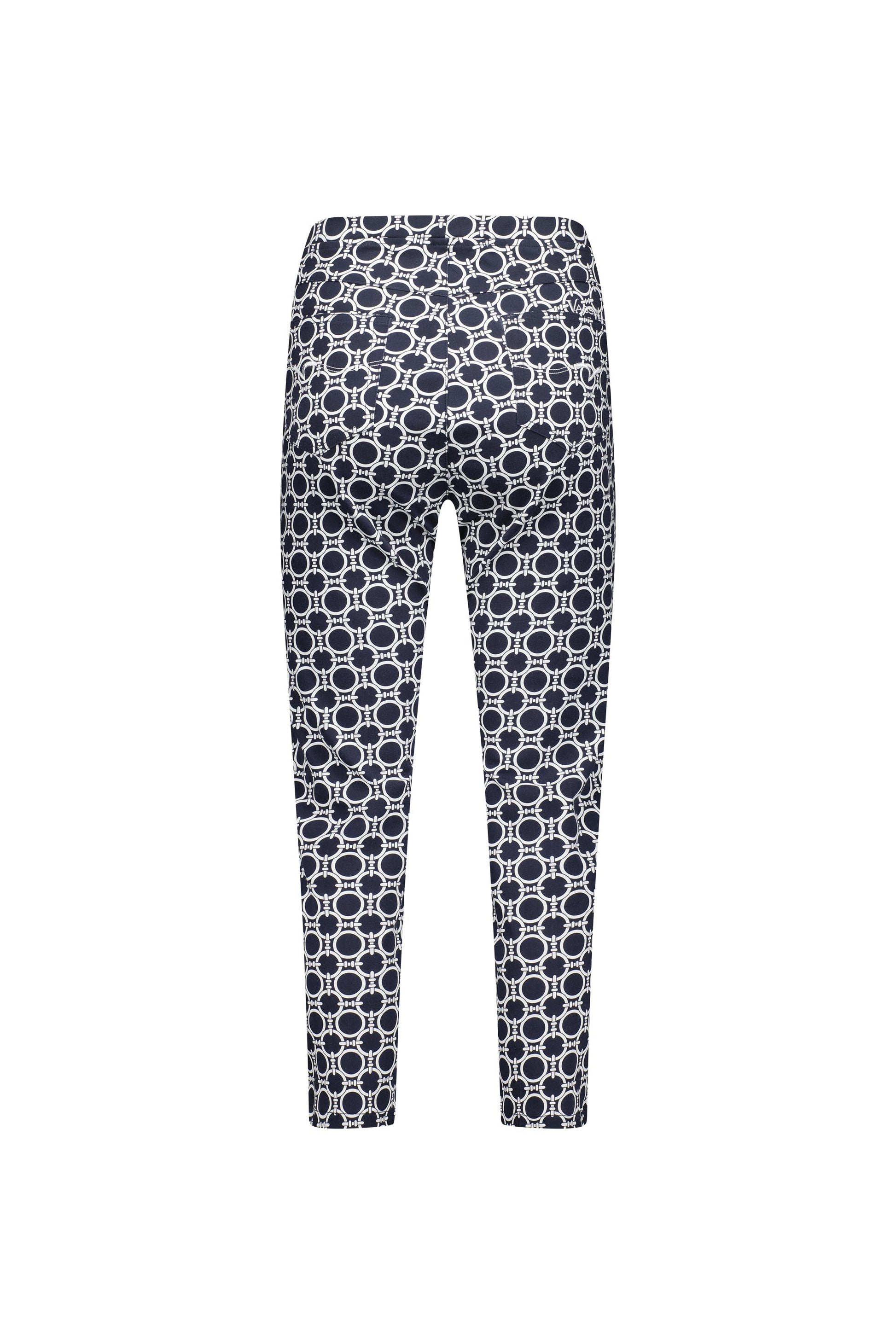 271LW Arlo - Printed Skinny Leg 7/8 Length Lightweight Pull On - Vassalli