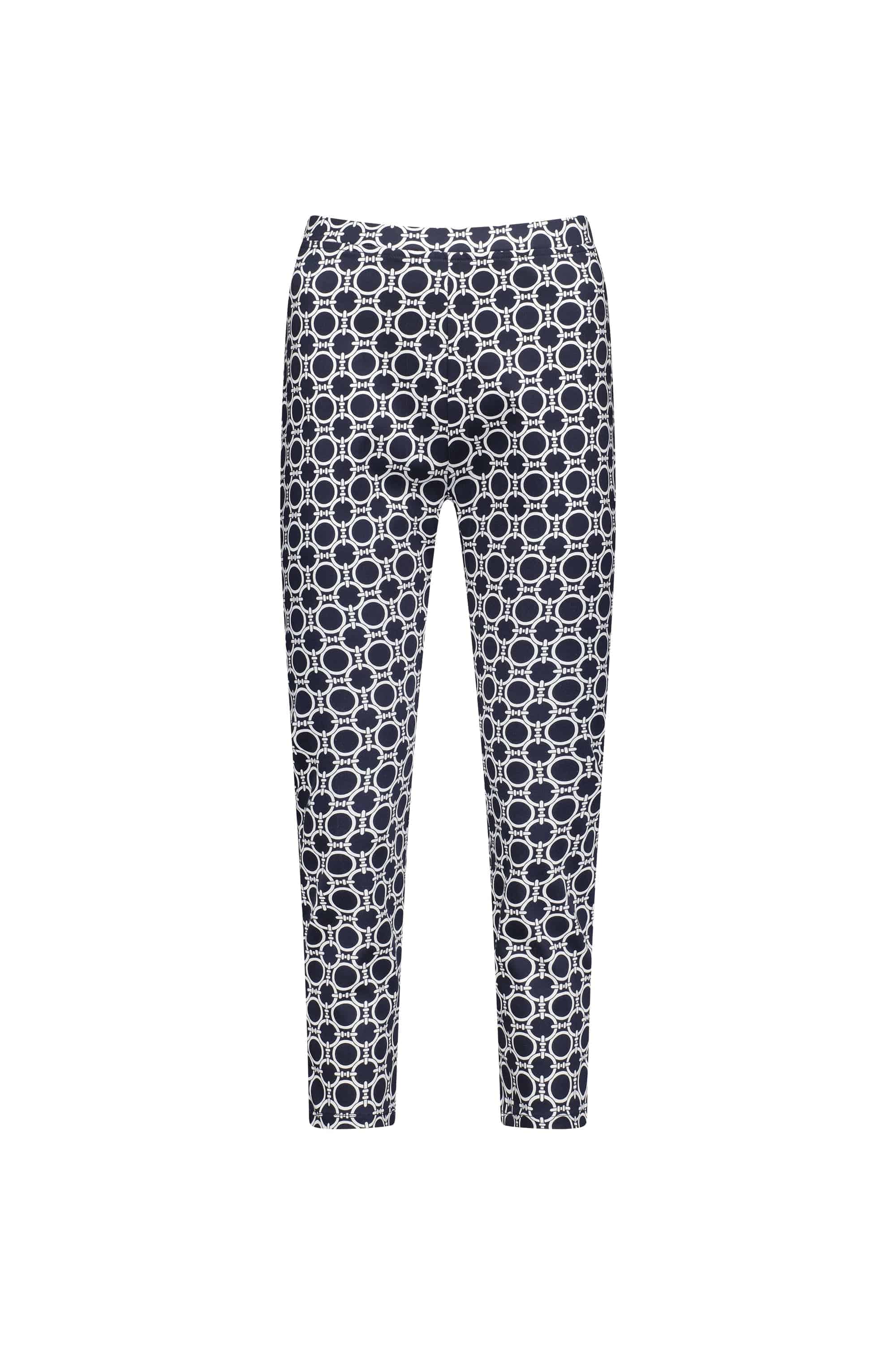 271LW Arlo - Printed Skinny Leg 7/8 Length Lightweight Pull-On - Vassalli