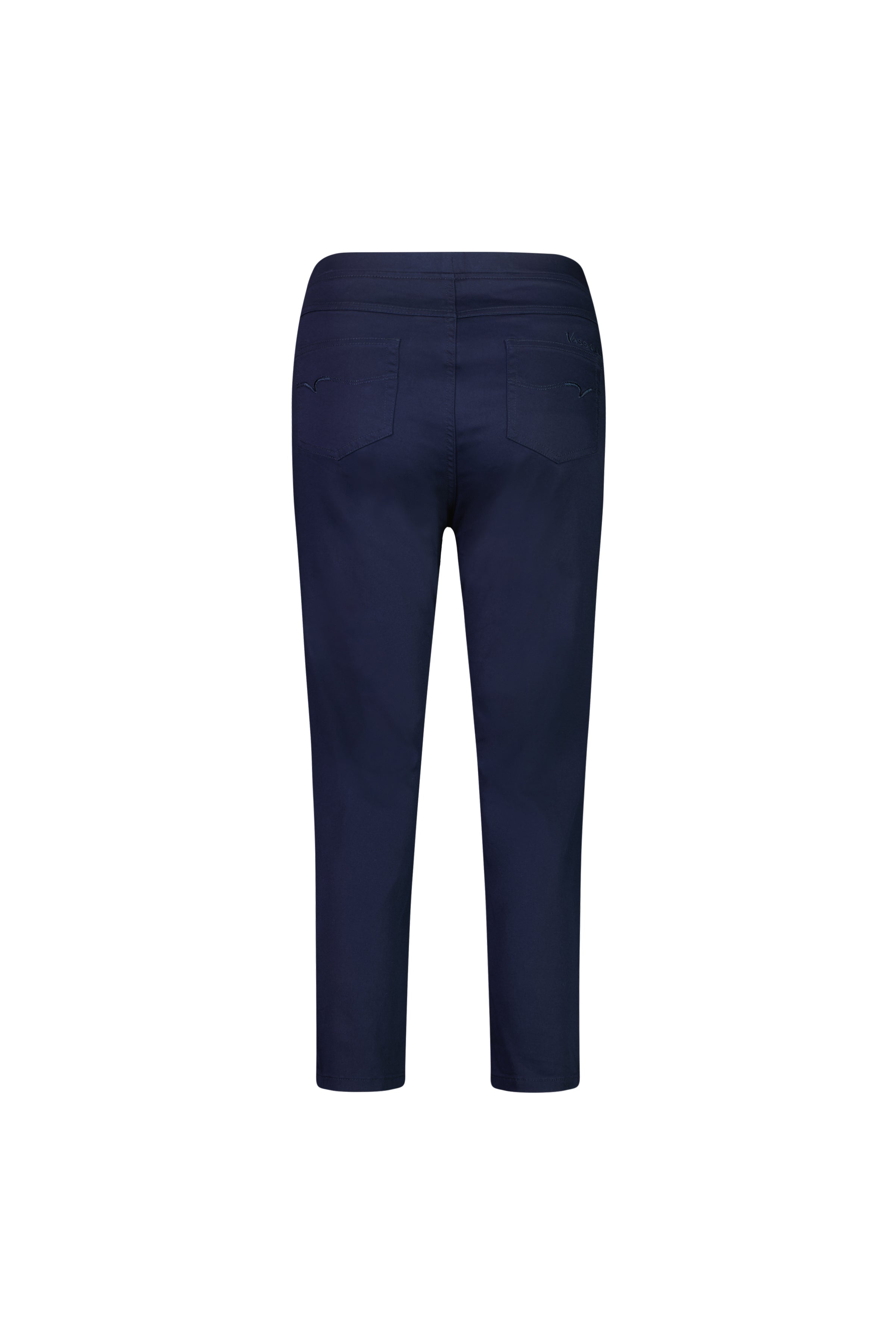 271LW Navy - Plain Skinny Leg 7/8 Length Lightweight Pull-On - Vassalli