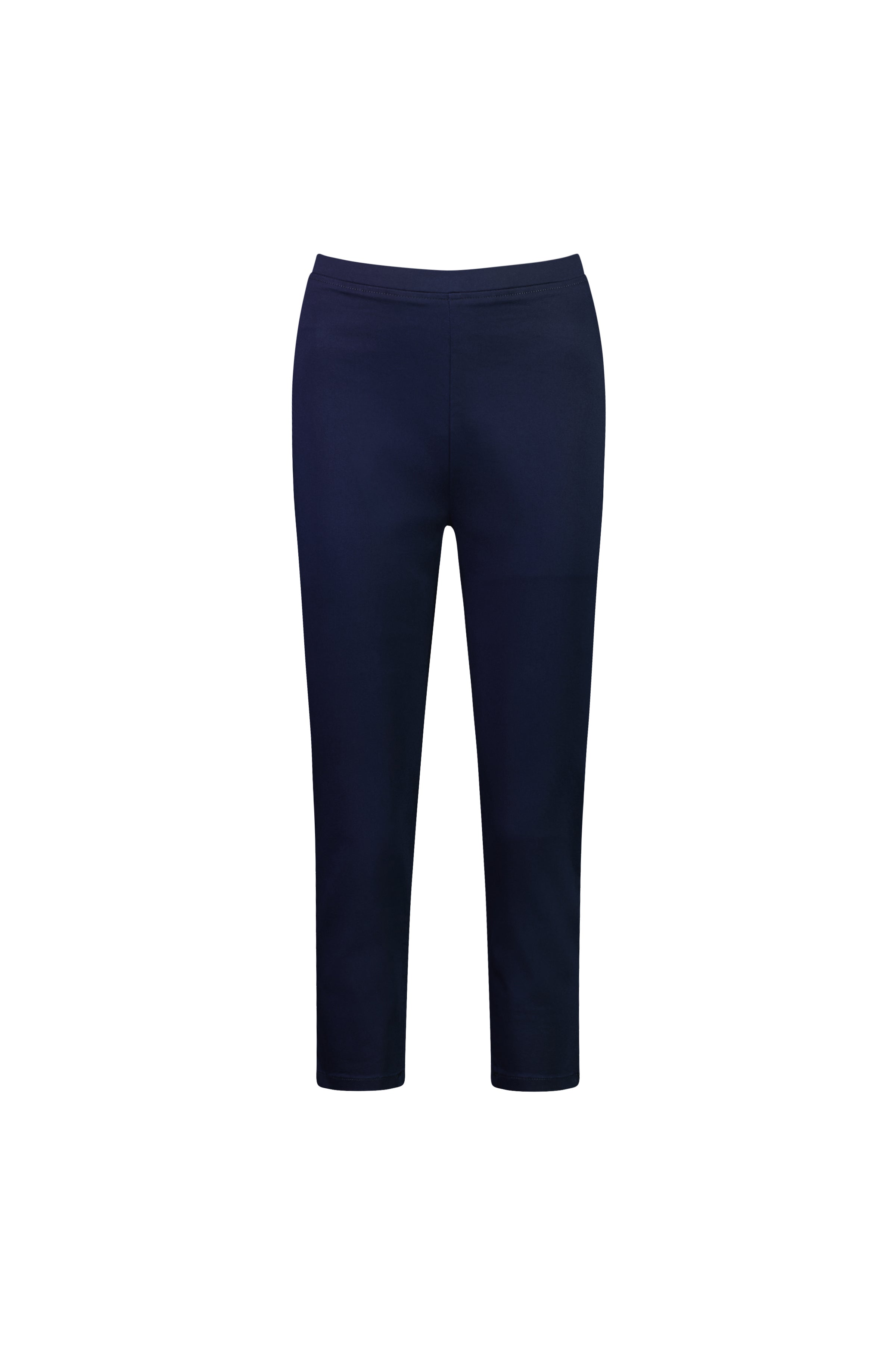 271LW Navy - Plain Skinny Leg 7/8 Length Lightweight Pull-On - Vassalli