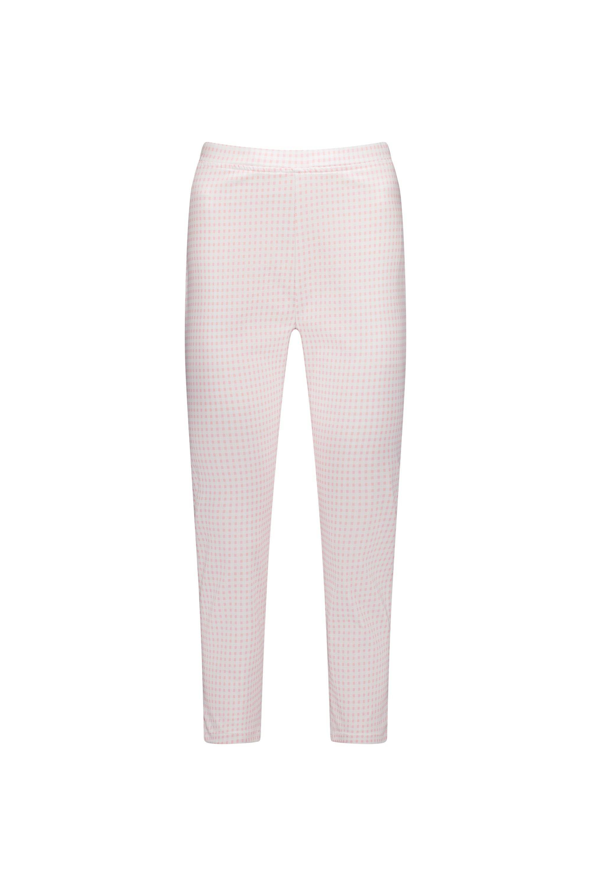 271LW Pink Gingham - Printed Skinny Leg 7/8 Length Lightweight Pull-On - Vassalli