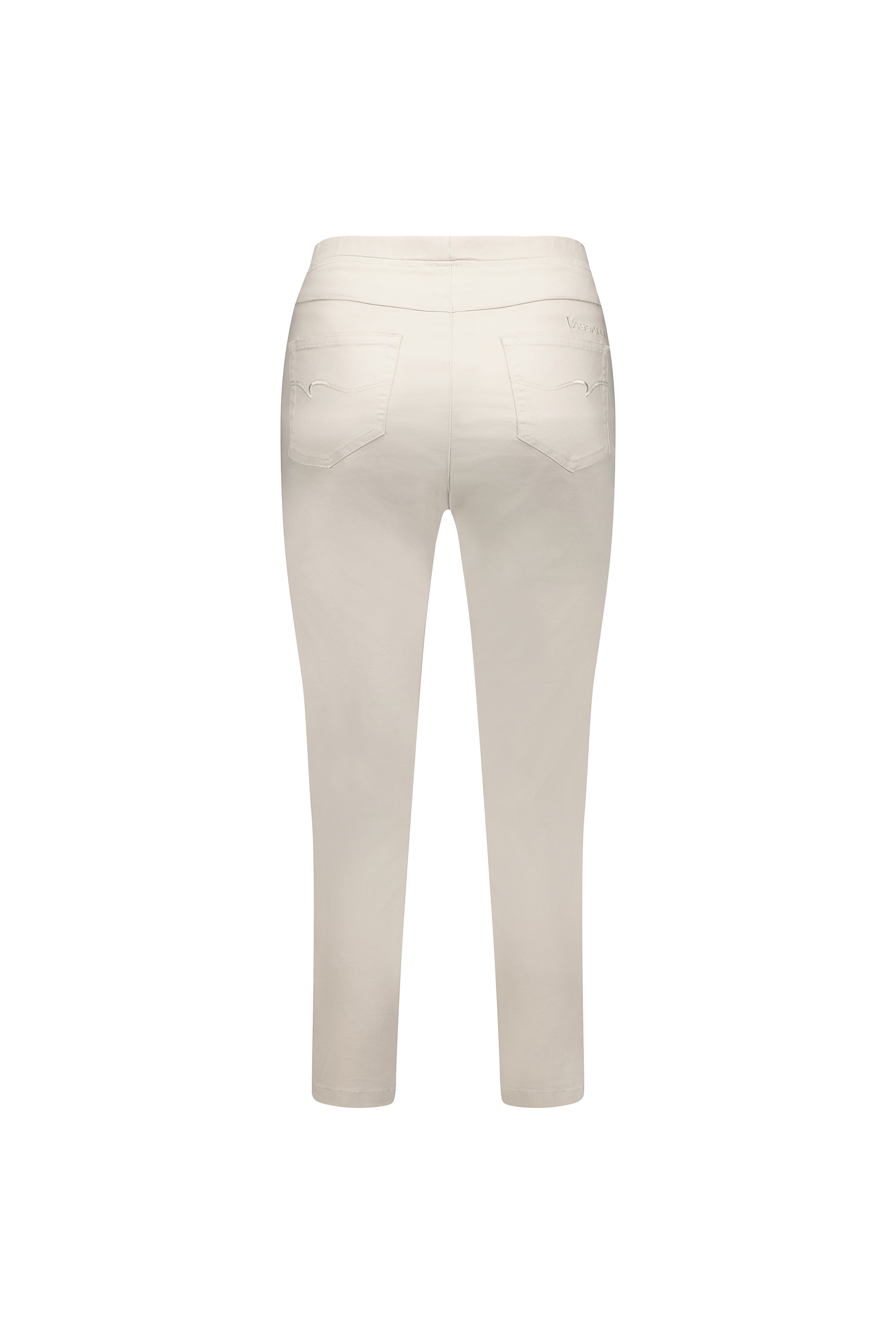 271LW Pumice - Plain Skinny Leg 7/8 Length Lightweight Pull-On - Vassalli