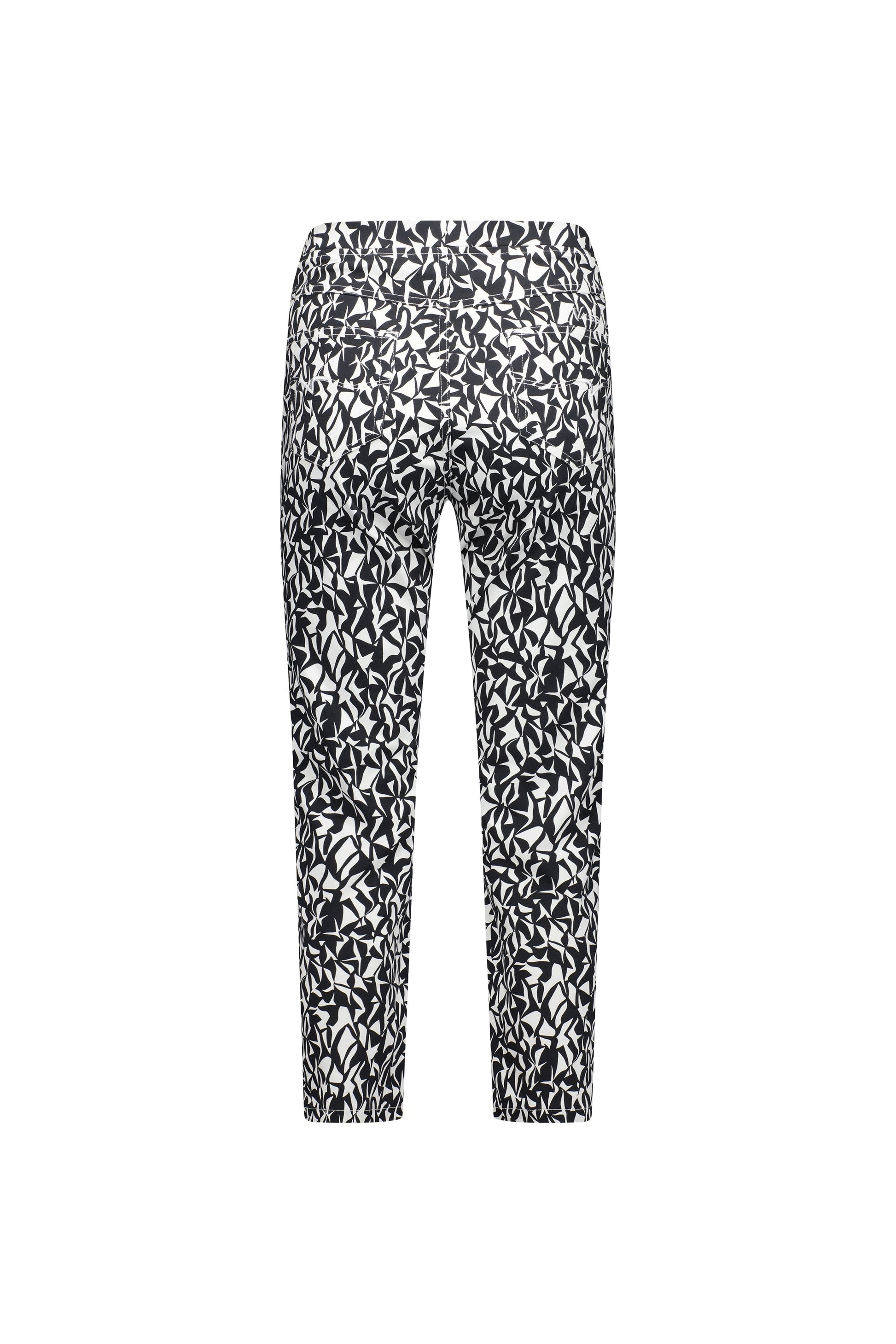 274LW Accent - Printed Slim Leg 7/8 Length Lightweight Pull On - Vassalli