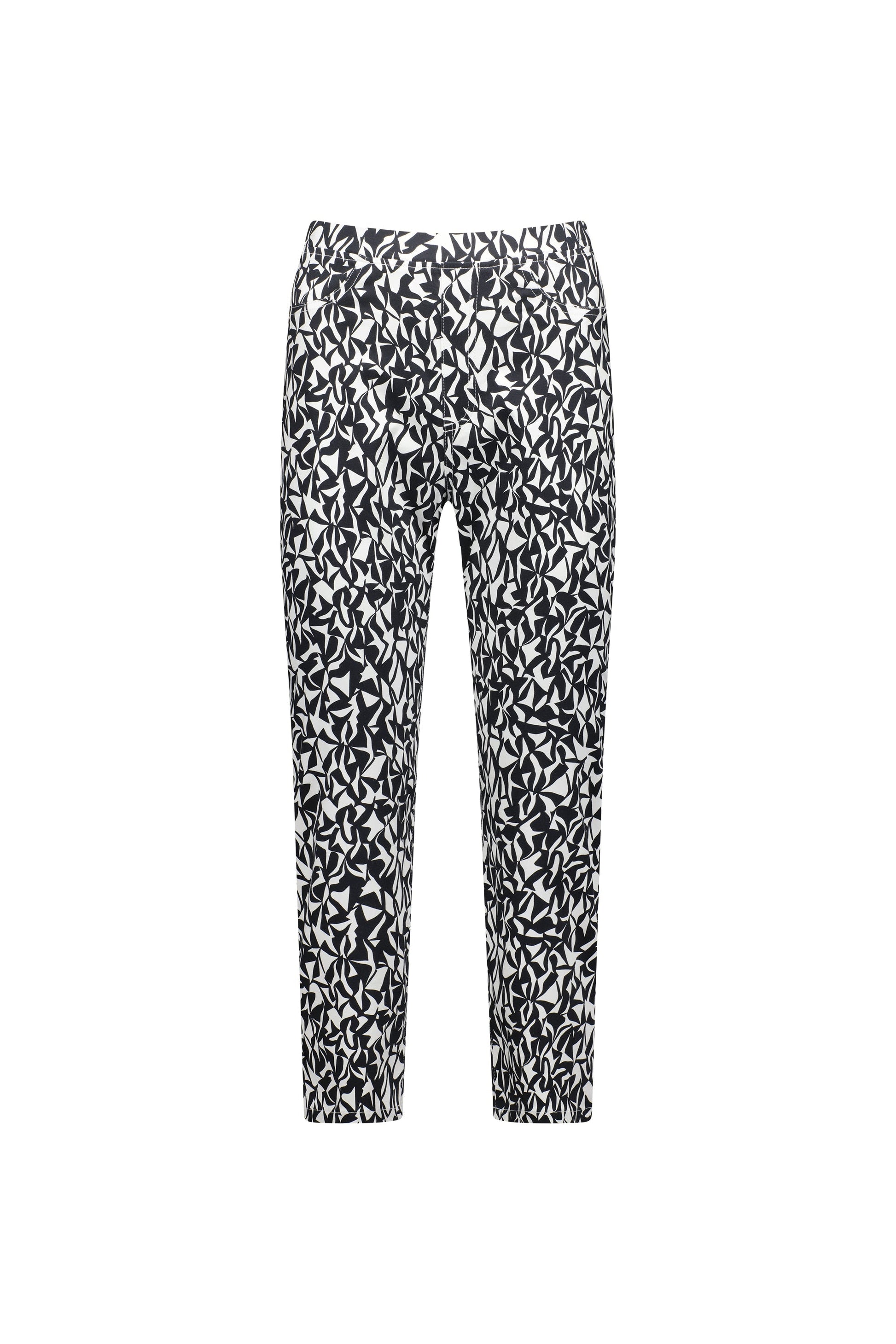 274LW Accent - Printed Slim Leg 7/8 Length Lightweight Pull On - Vassalli