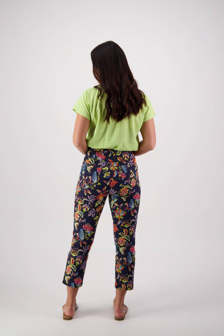 274LW Brazil - Printed Slim Leg 7/8 Length Lightweight Pull-On - Vassalli