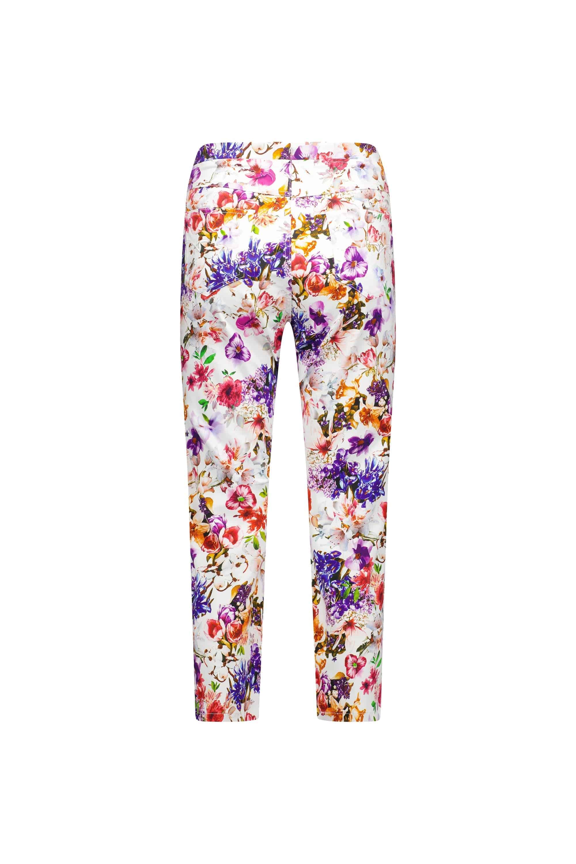 274LW Burst - Printed Slim Leg 7/8 Length Lightweight Pull-On - Vassalli
