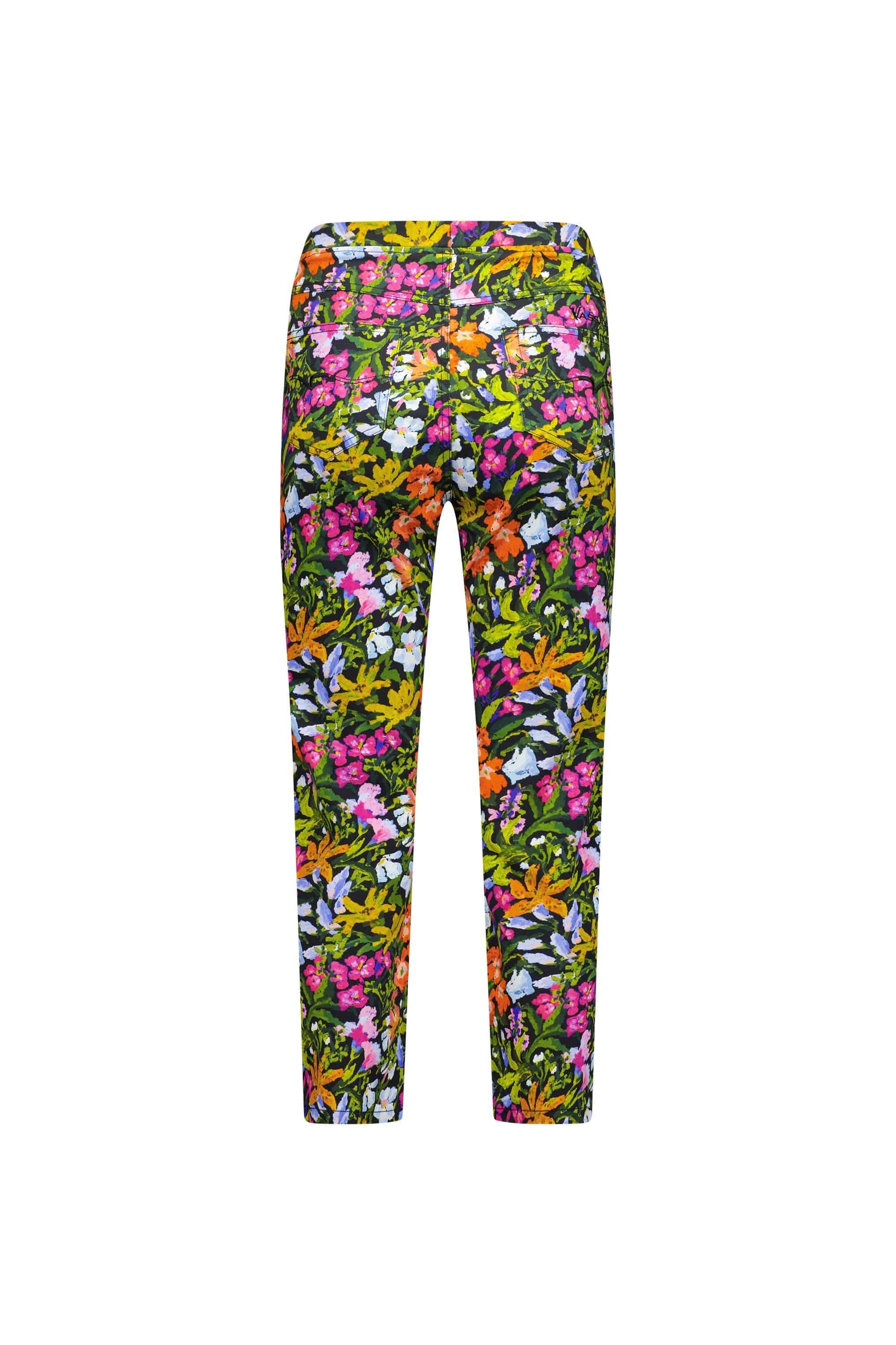 274LW Lola - Printed Slim Leg 7/8 Length Lightweight Pull-On - Vassalli