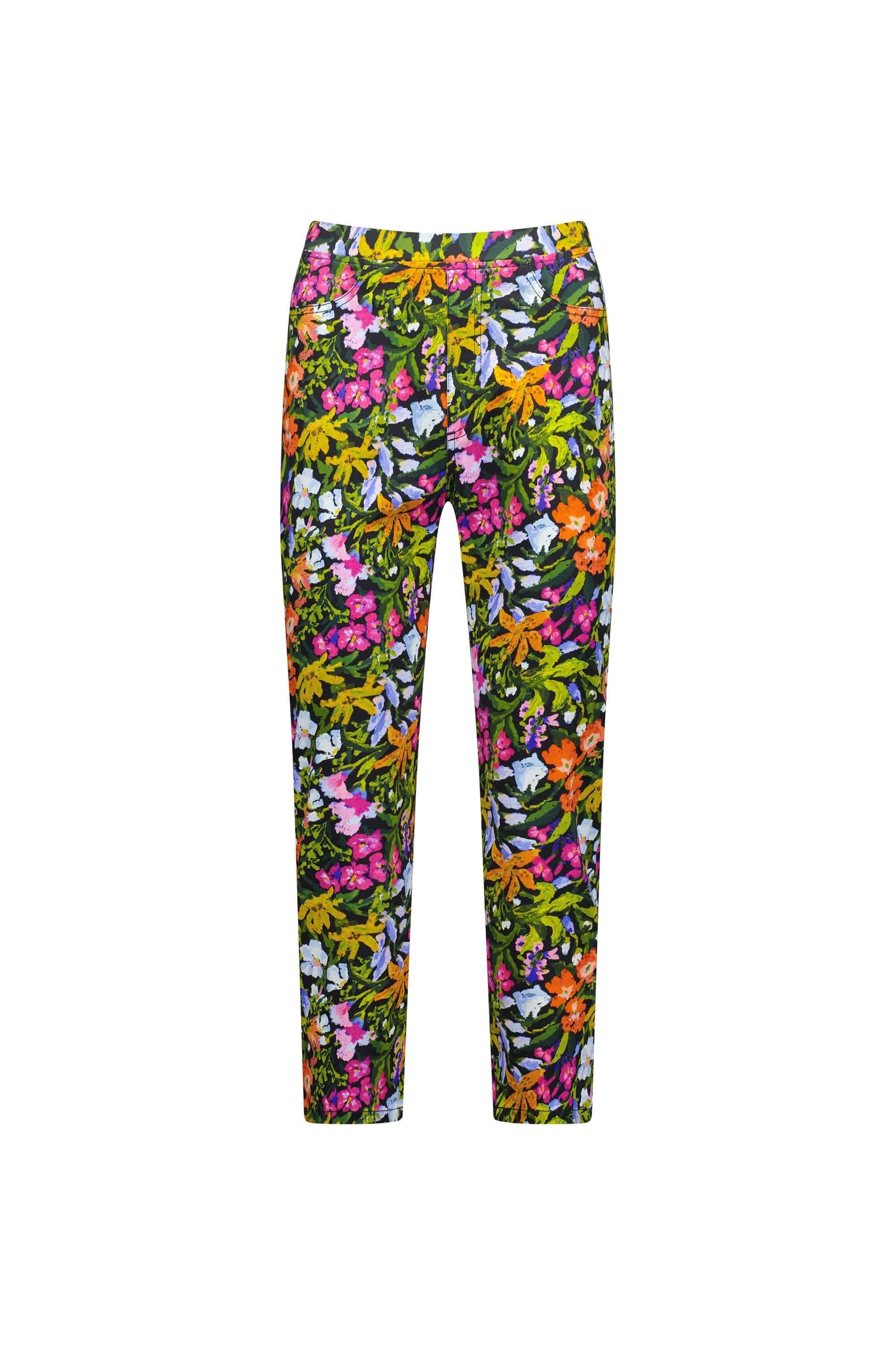 274LW Lola - Printed Slim Leg 7/8 Length Lightweight Pull-On - Vassalli