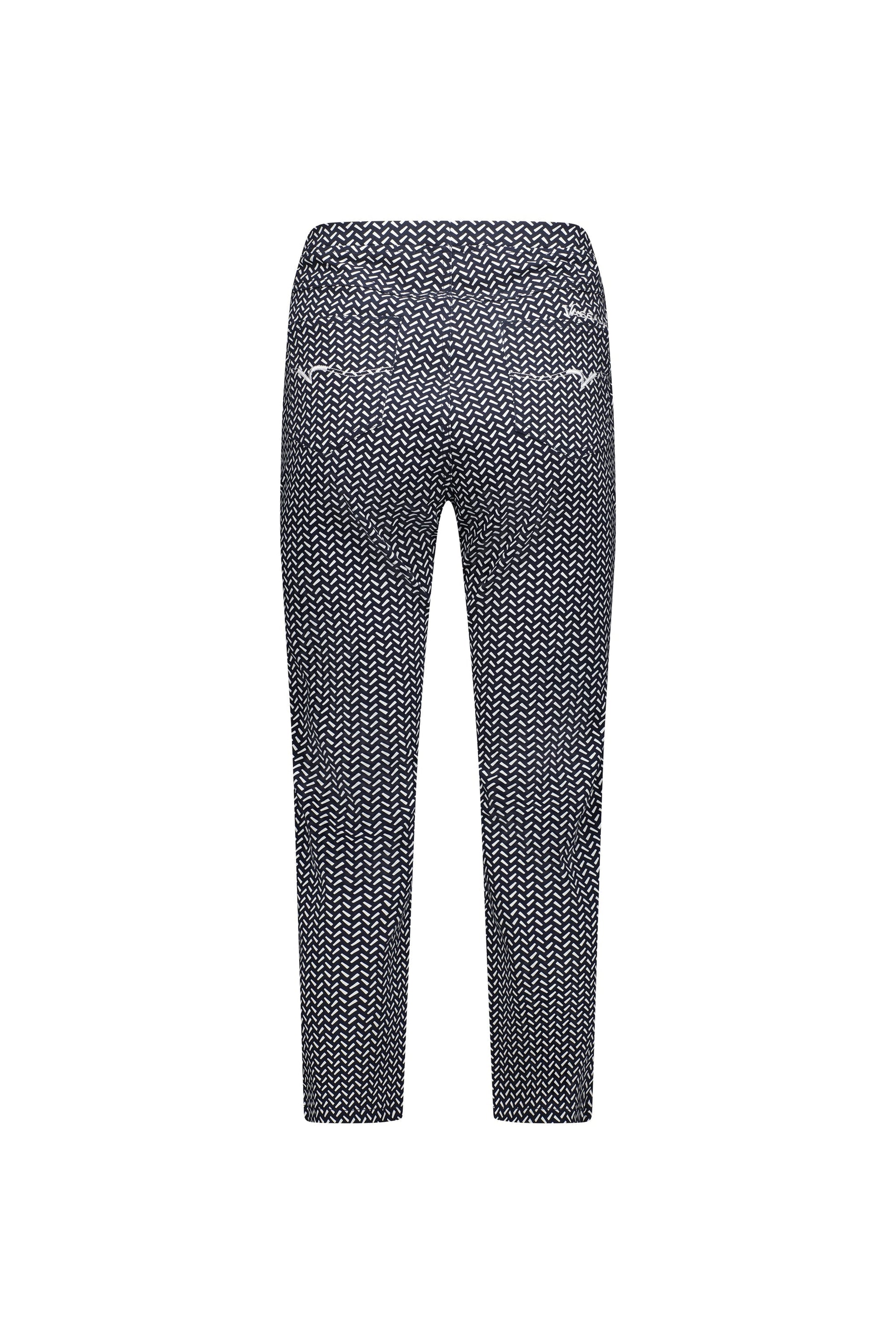 274LW Nori - Printed Slim Leg 7/8 Length Lightweight Pull-On - Vassalli