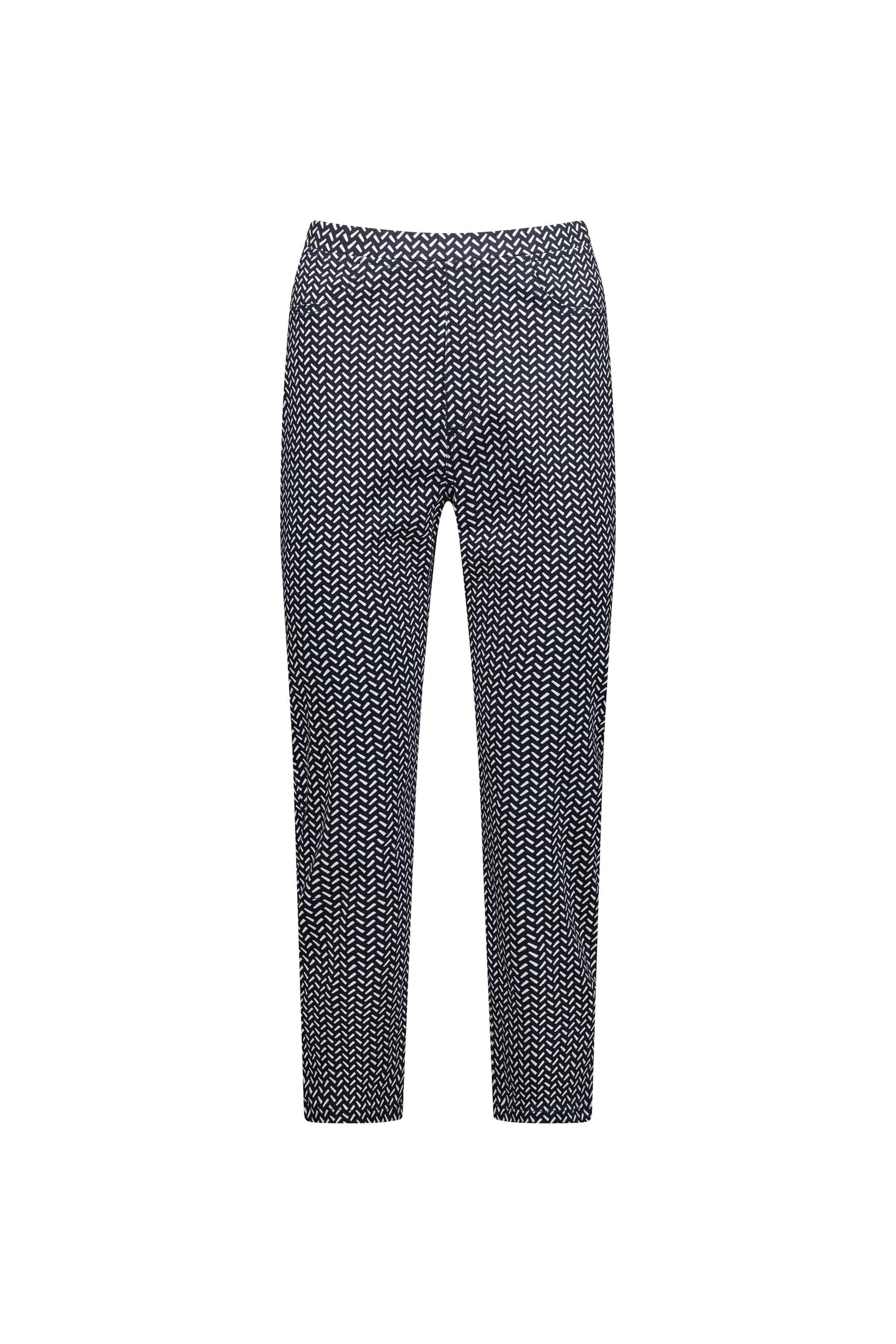 274LW Nori - Printed Slim Leg 7/8 Length Lightweight Pull-On - Vassalli