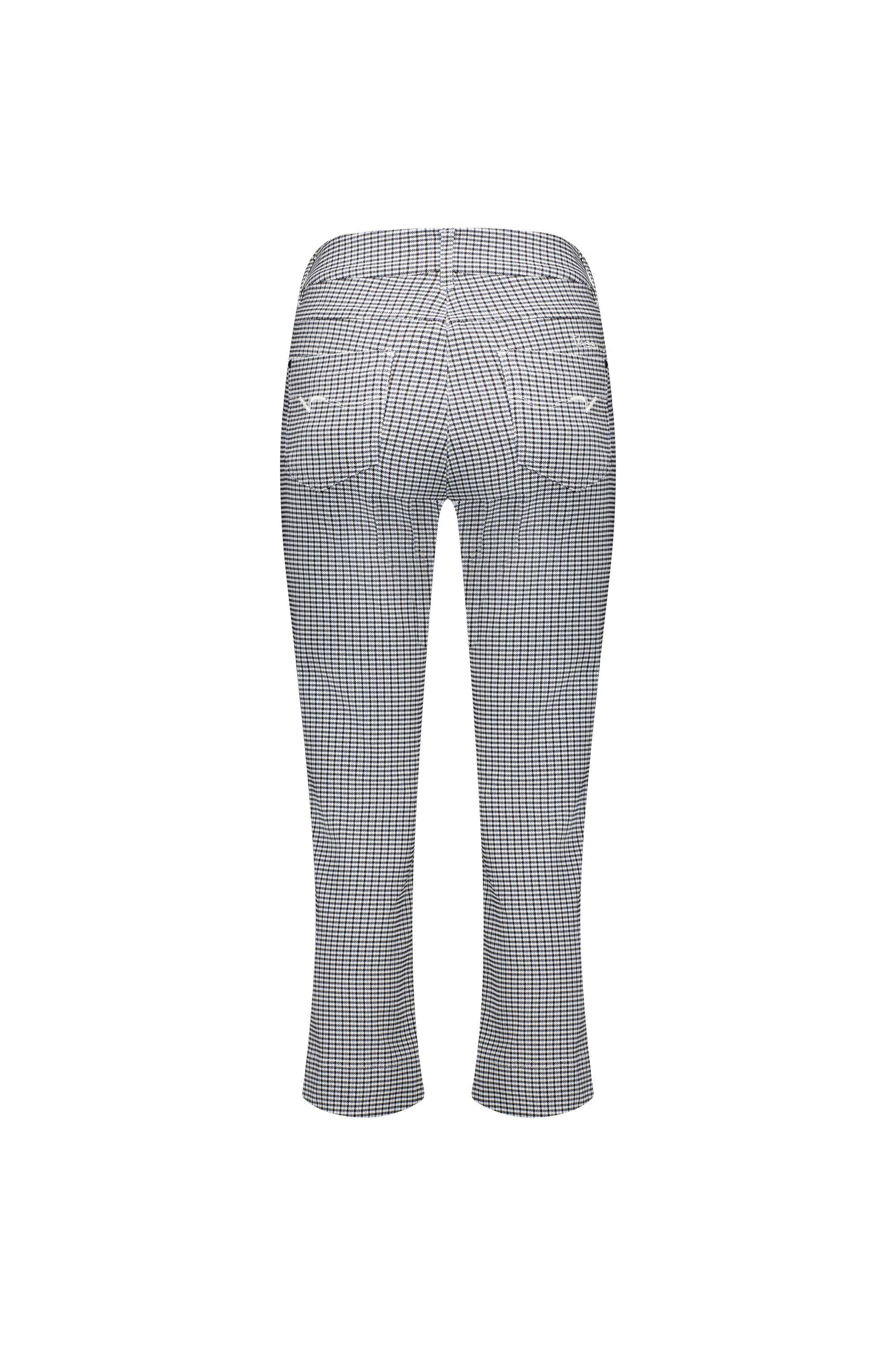 297 Check - Slim Leg 7/8 Pull-On Pant with Full Elastic Waistband - Vassalli