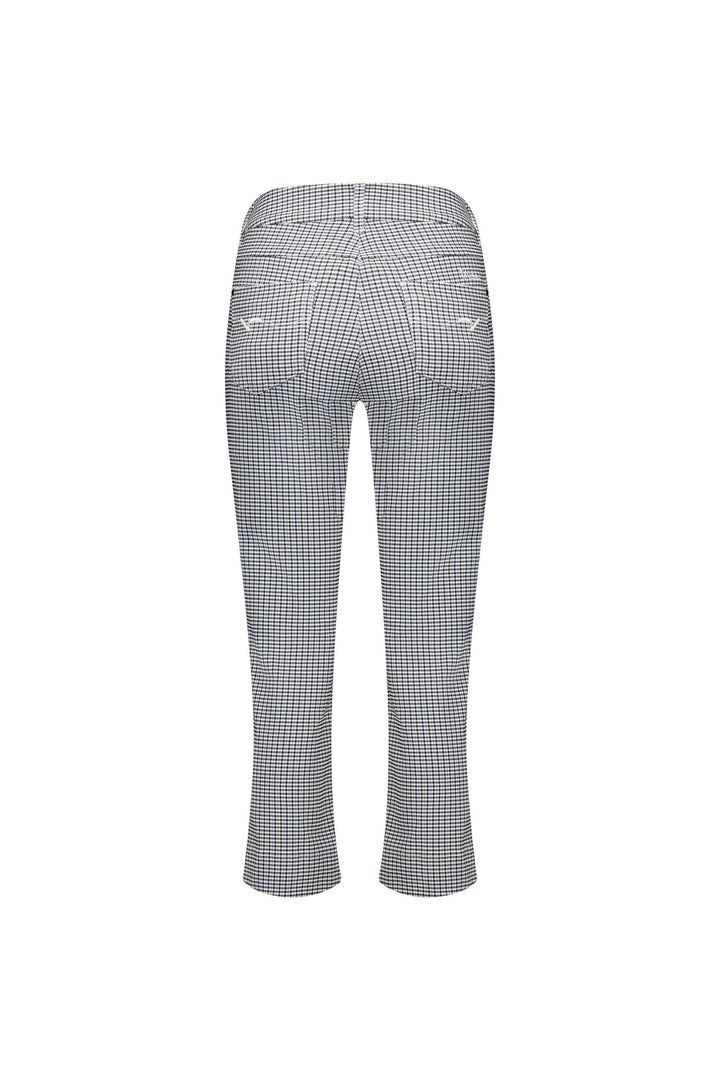 297 Check - Slim Leg 7/8 Pull-On Pant with Full Elastic Waistband - Vassalli
