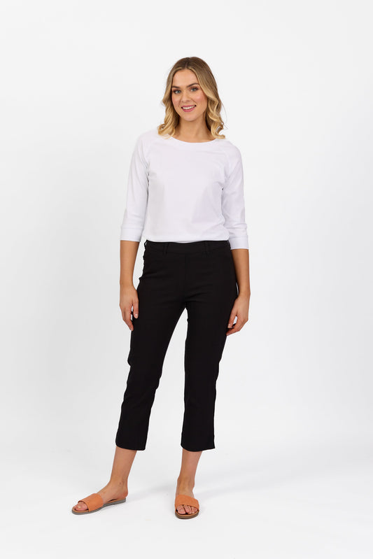 297 Pitch - Slim Leg 7/8 Pull On Pant with Full Elastic Waistband - Vassalli