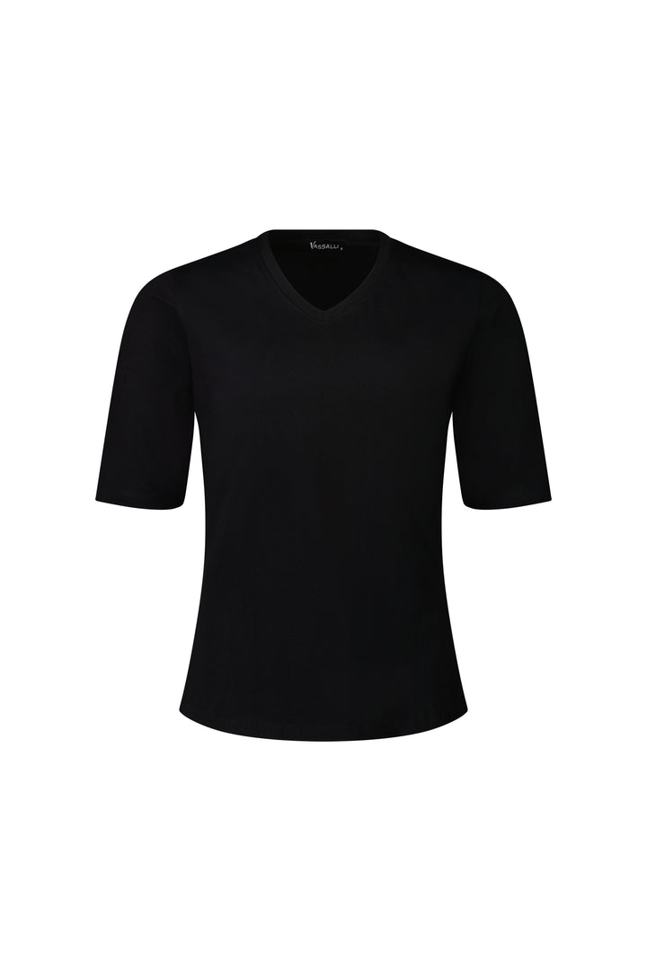 3333 Black - V-Neck Tee - Vassalli