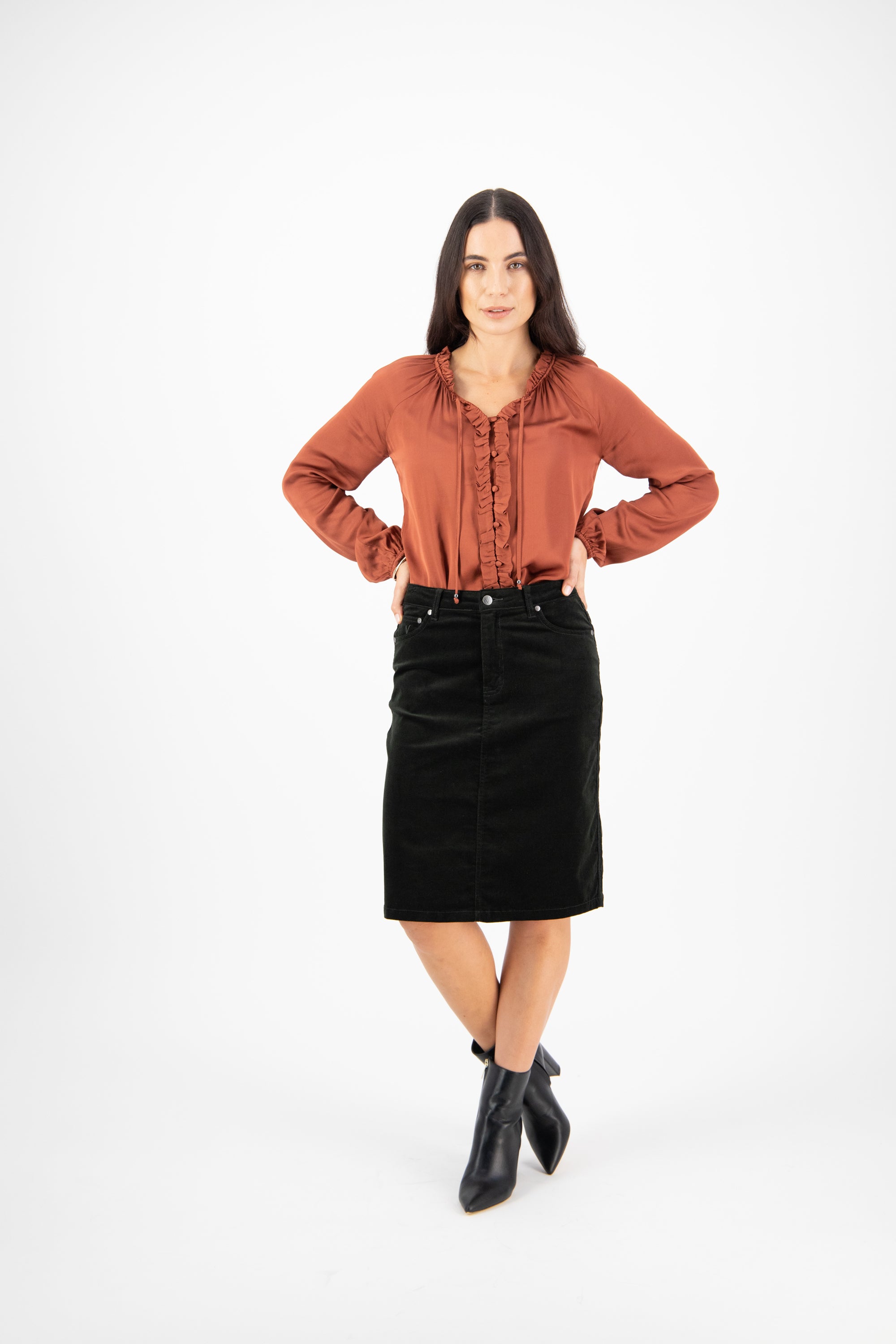 Black cord 2024 skirt nz