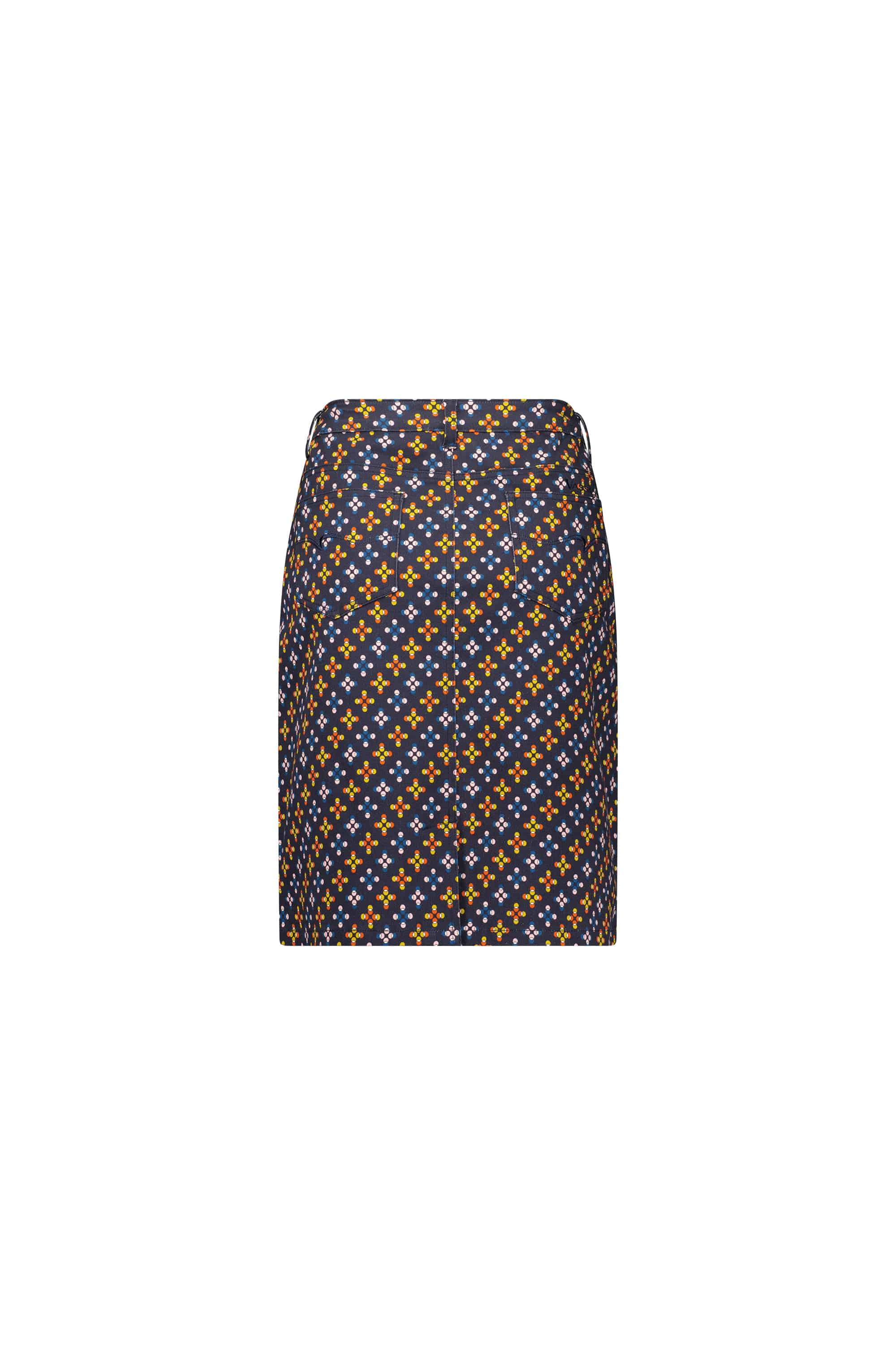 372AV Stellar - Knee Length Printed Skirt - Vassalli