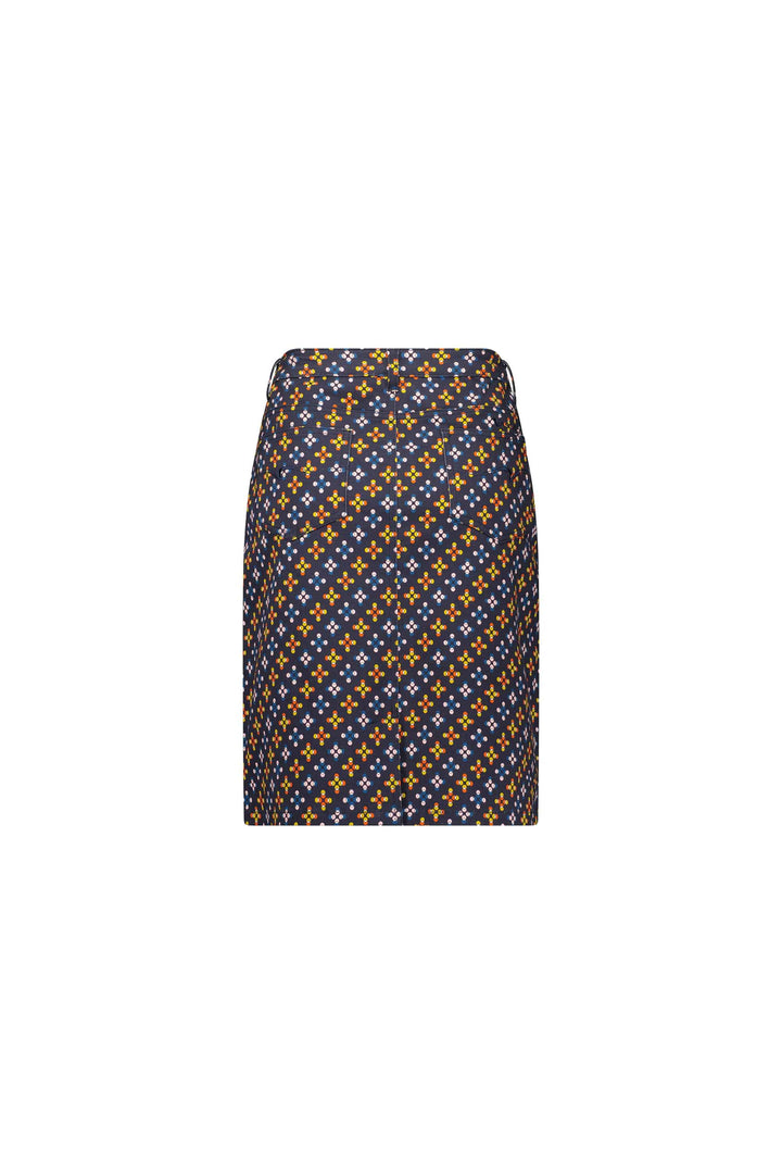 372AV Stellar - Knee Length Printed Skirt - Vassalli