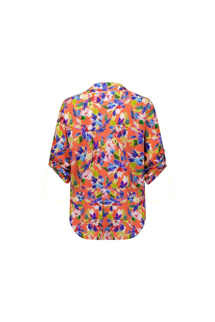4038 Rio - Open Placket Shirt with Button Tab Sleeve - Vassalli