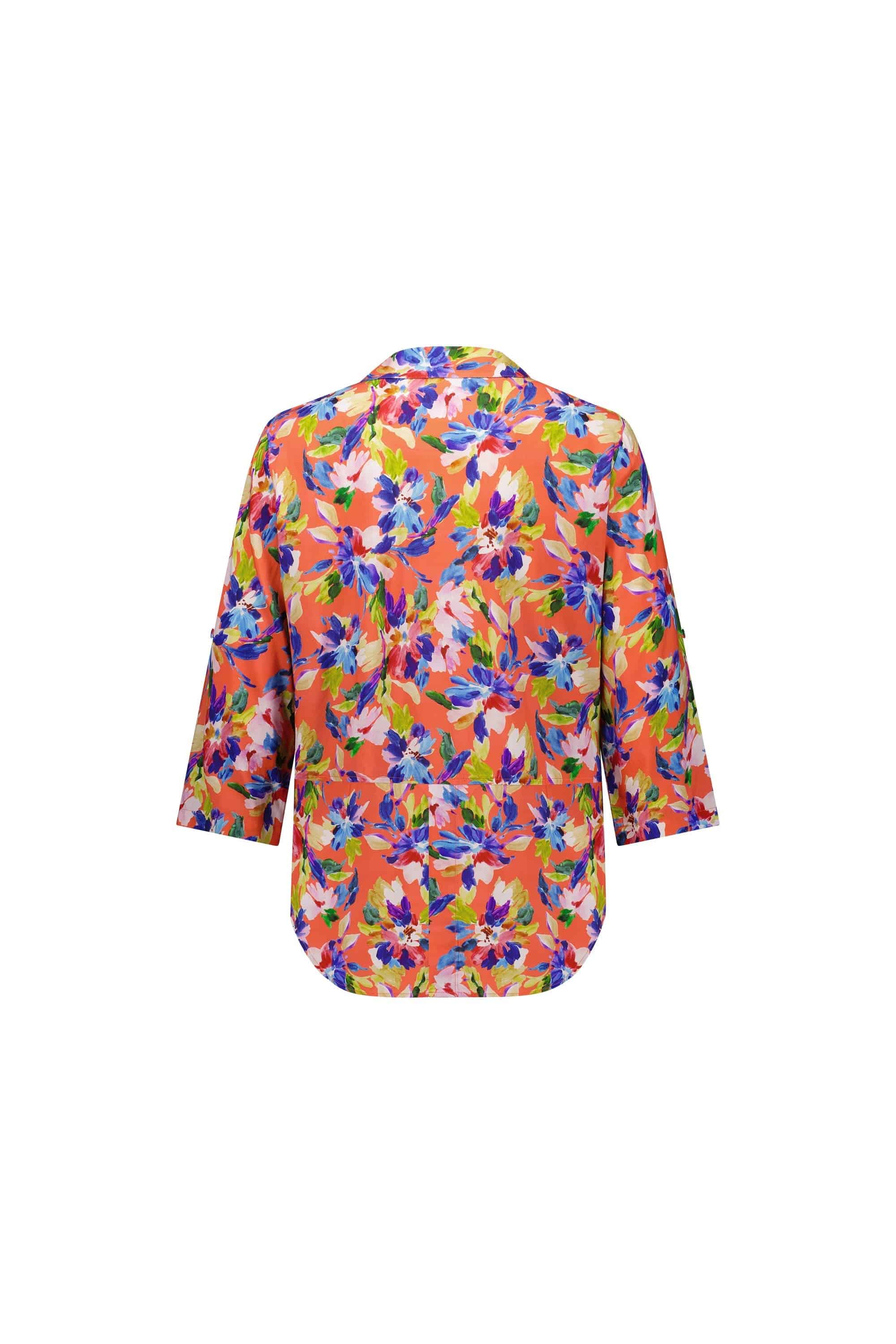 4038 Rio - Open Placket Shirt with Button Tab Sleeve - Vassalli