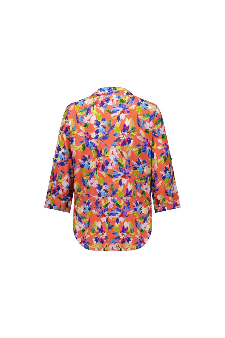 4038 Rio - Open Placket Shirt with Button Tab Sleeve - Vassalli