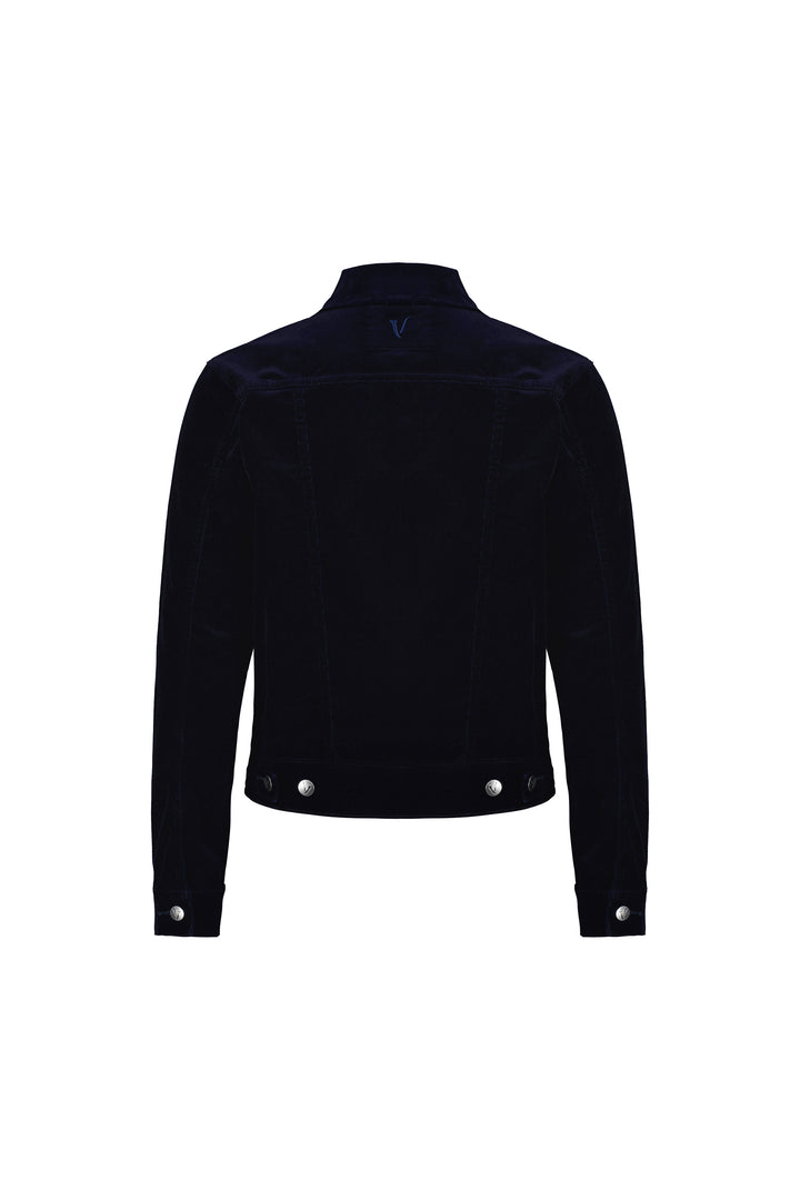 4051M Midnight - Pinwale Cord Denim Jacket - Vassalli