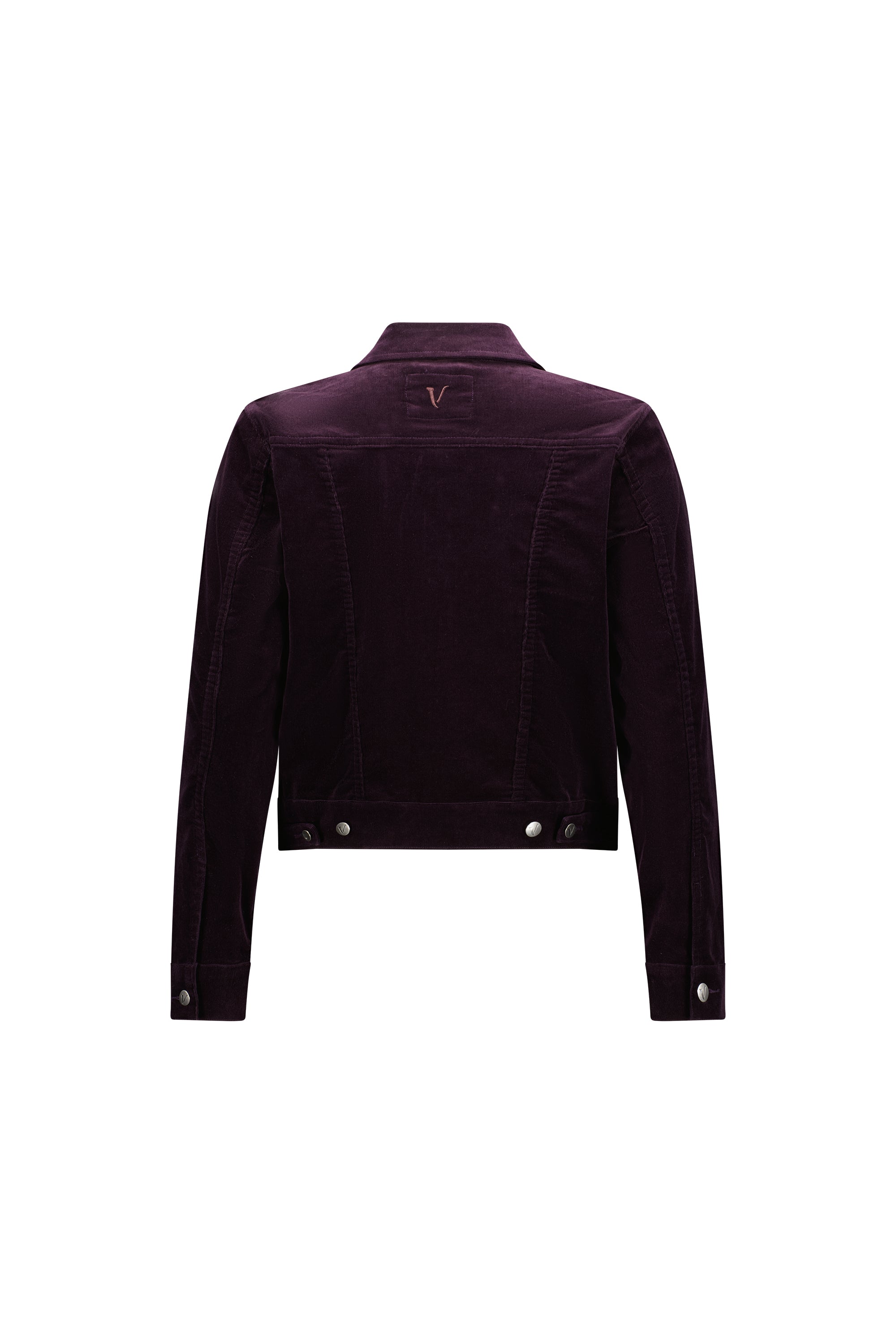 4051M Mulberry - Pinwale Cord Denim Jacket - Vassalli