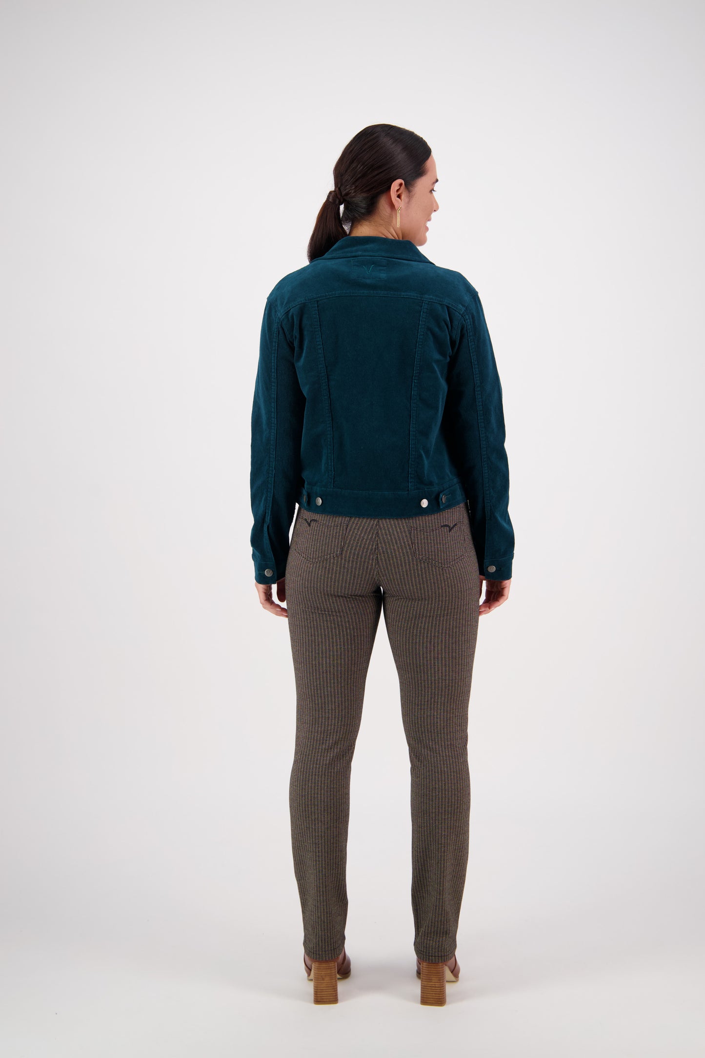 4051M Peacock - Pinwale Cord Denim Jacket - Vassalli