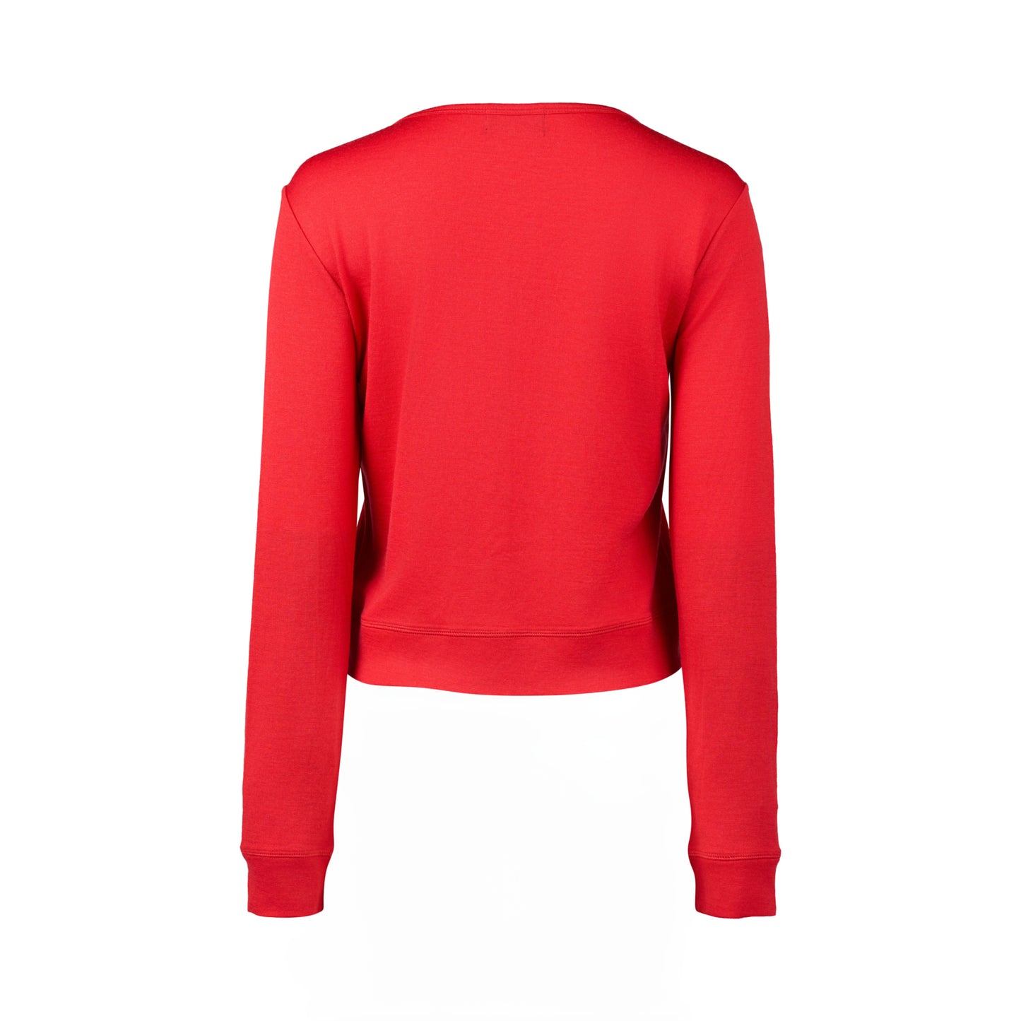 4147 Scarlet - 100% Merino Cropped Cardi - Vassalli