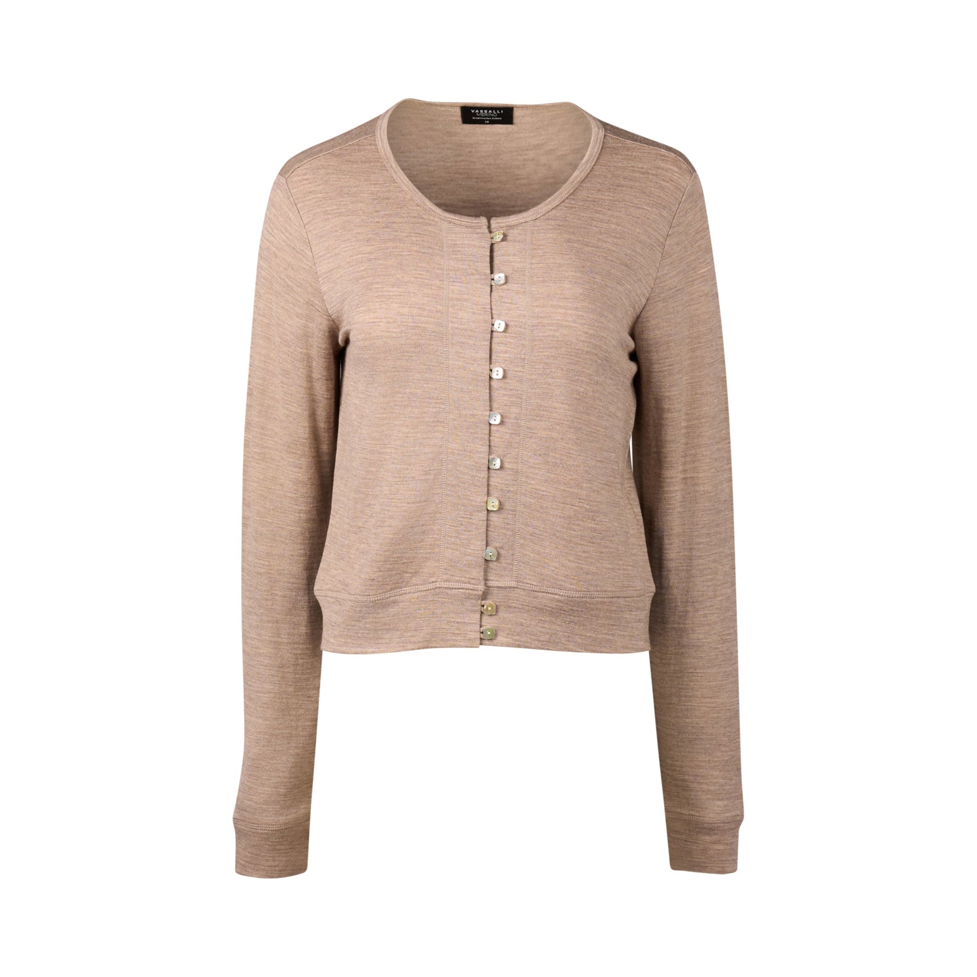 4147 Twig - 100% Merino Cropped Cardi - Vassalli