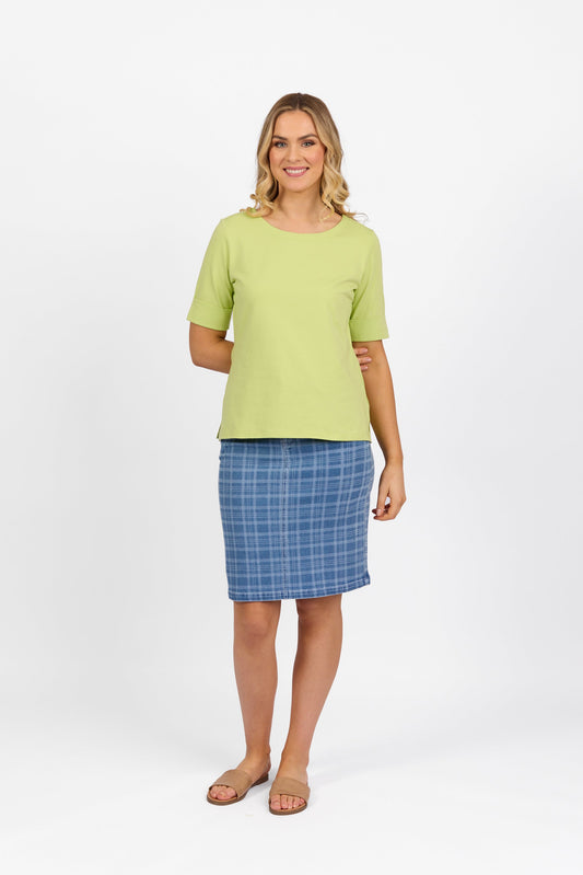 4262 Apple - Boat Neck Top - Vassalli