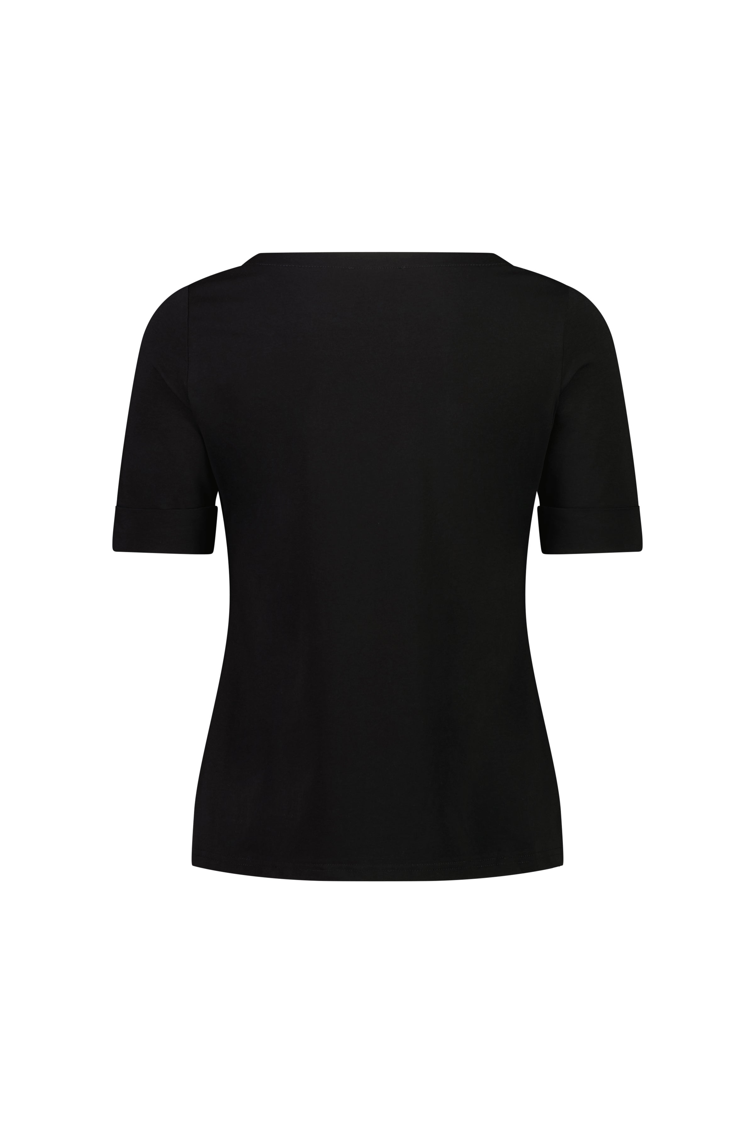 4262 Black - Boat Neck Top - Vassalli