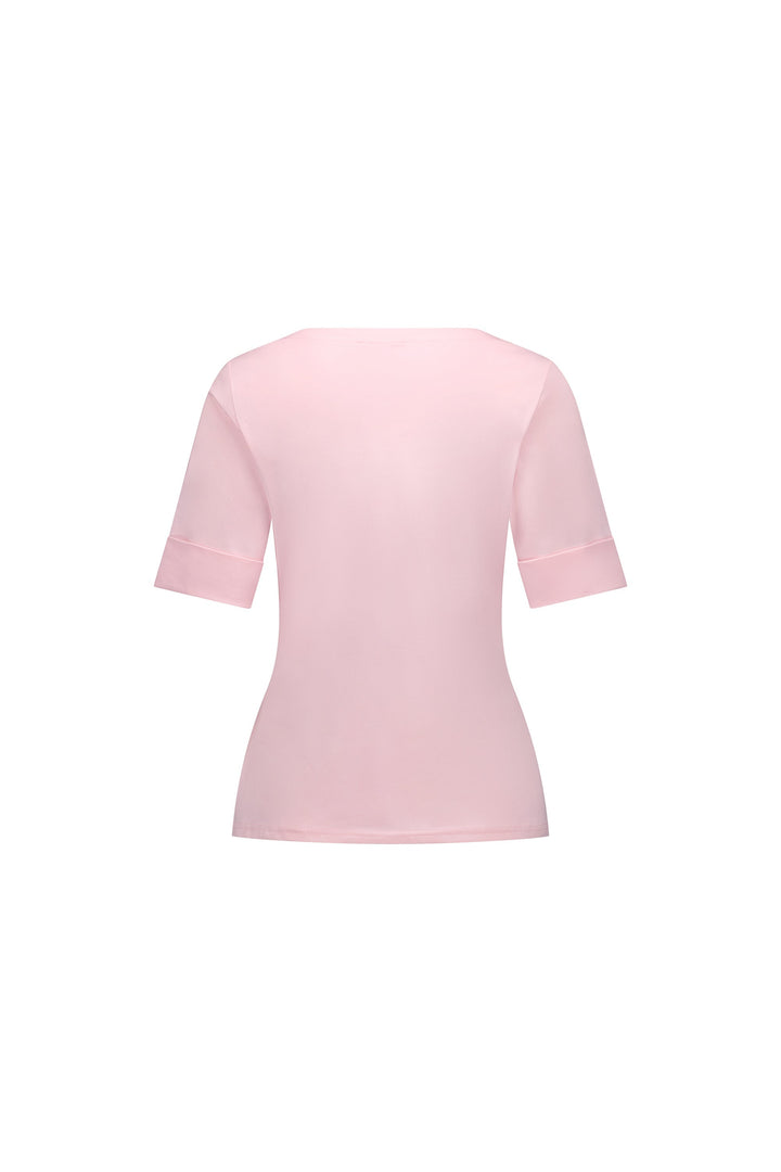 4262 Light Pink - Boat Neck Top - Vassalli