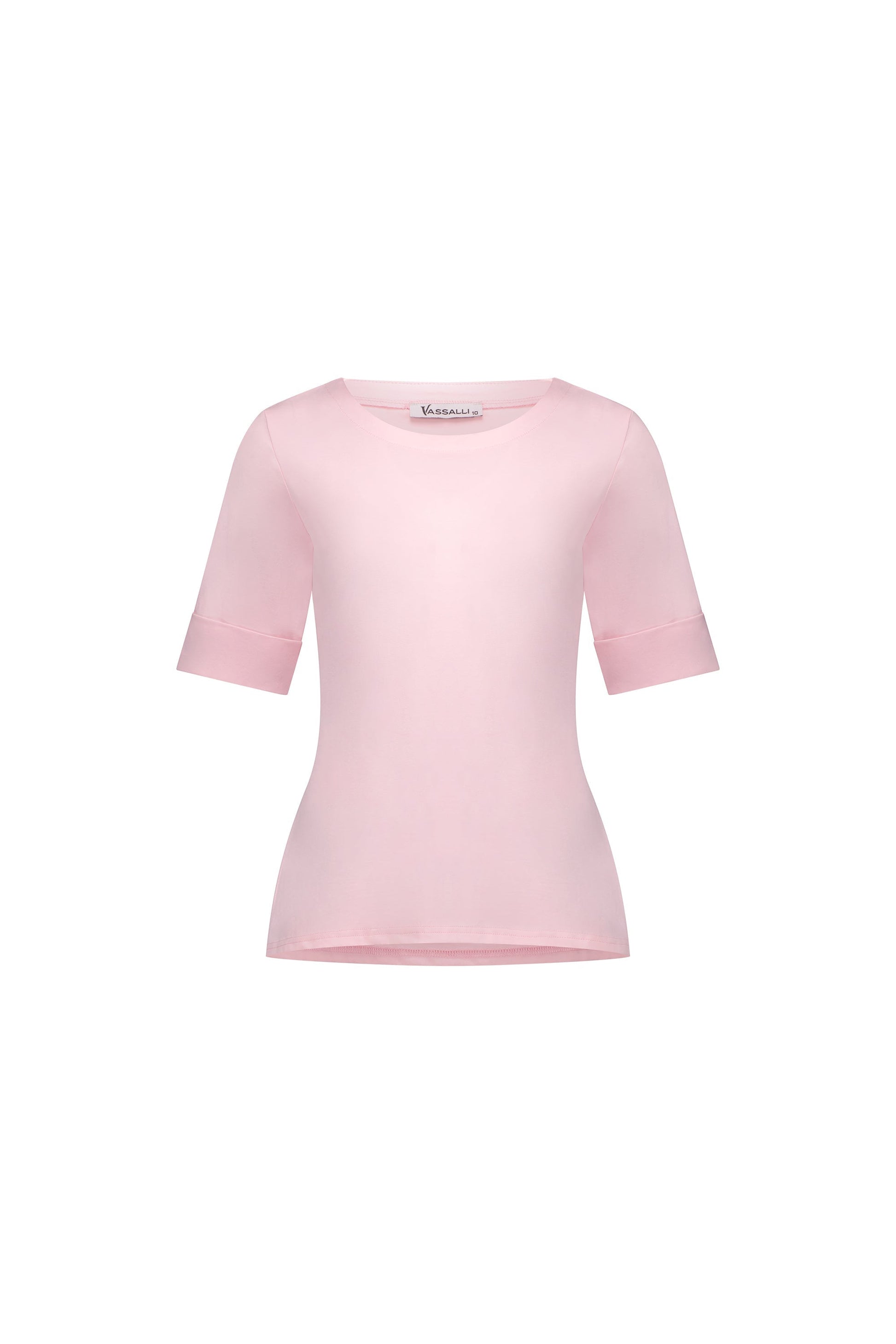 4262 Light Pink - Boat Neck Top - Vassalli