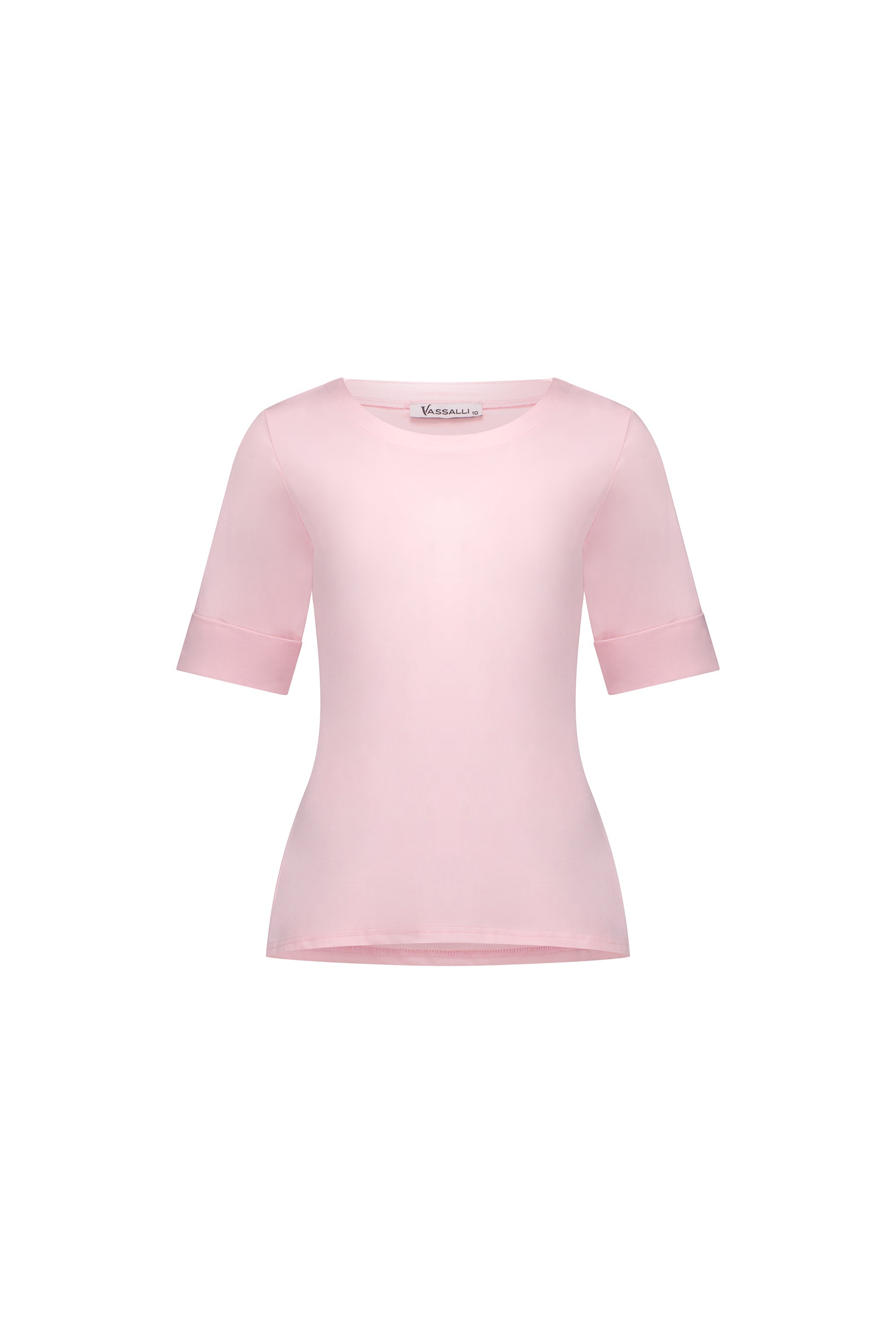 4262 Light Pink - Boat Neck Top - Vassalli