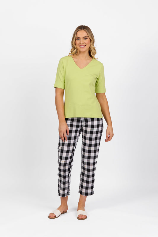 4264 Apple - V Neck Top - Vassalli