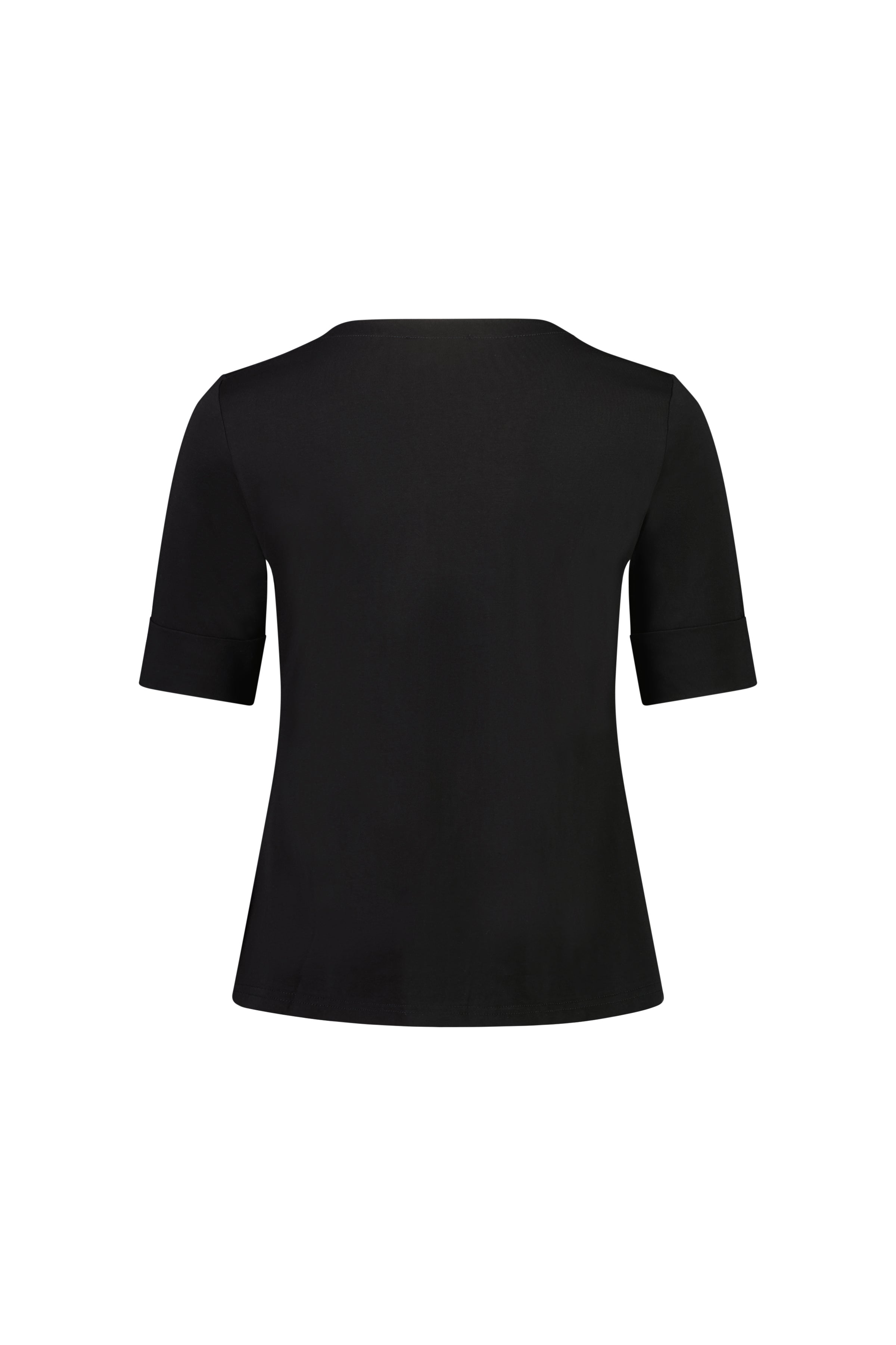 4264 Black - V Neck Top - Vassalli