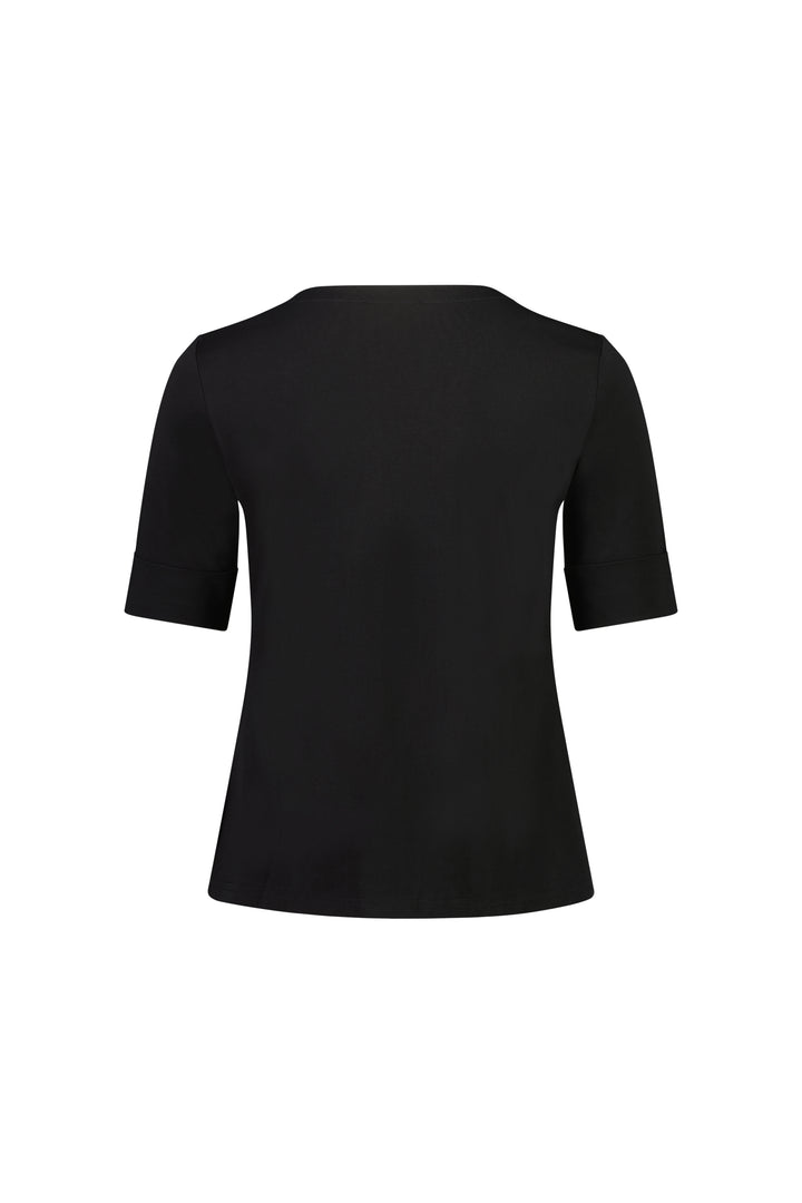 4264 Black - V Neck Top - Vassalli
