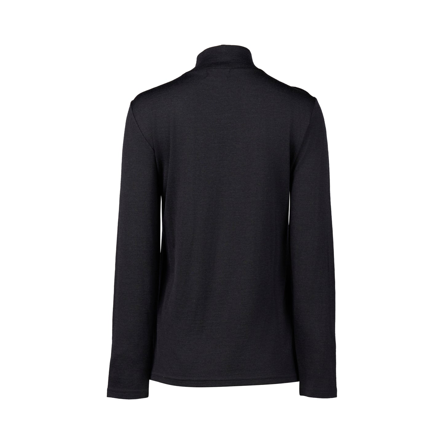 4287 Midnight - 100% Merino Basic Long Sleeve Polo Neck Top - Vassalli