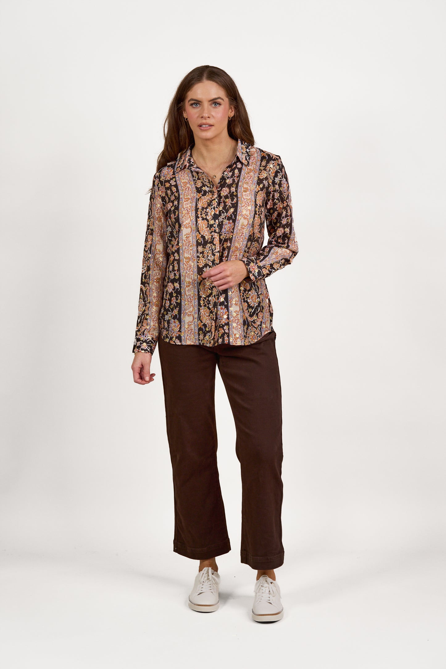 4308 Charm - Long Sleeve Shirt with Button Placket Back - Vassalli