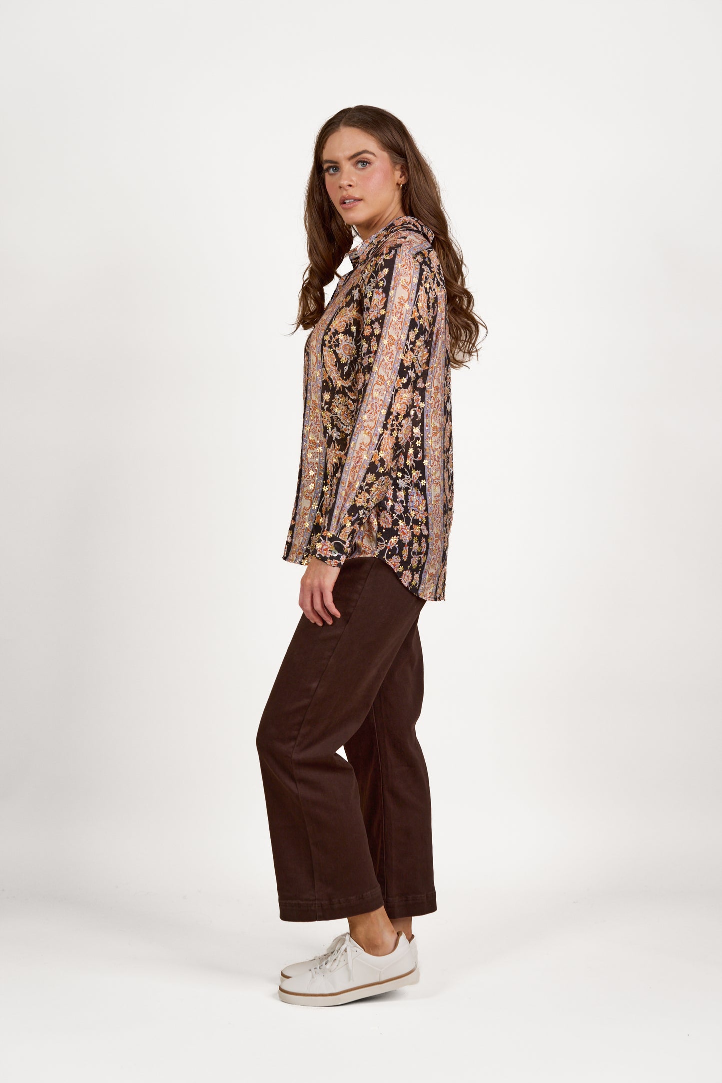 4308 Charm - Long Sleeve Shirt with Button Placket Back - Vassalli