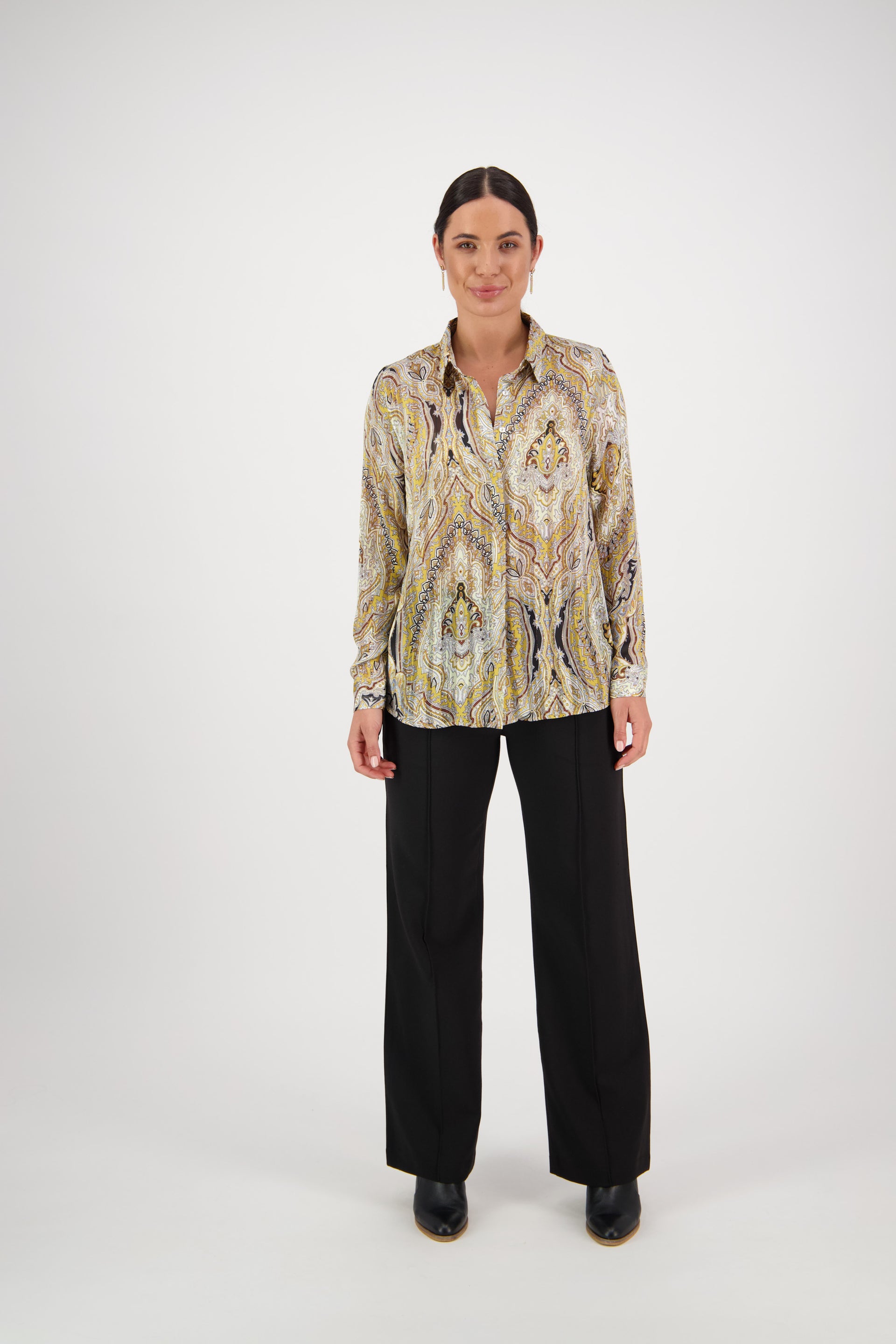 4308 Majestic - Long Sleeve Shirt with Button Placket Back - Vassalli