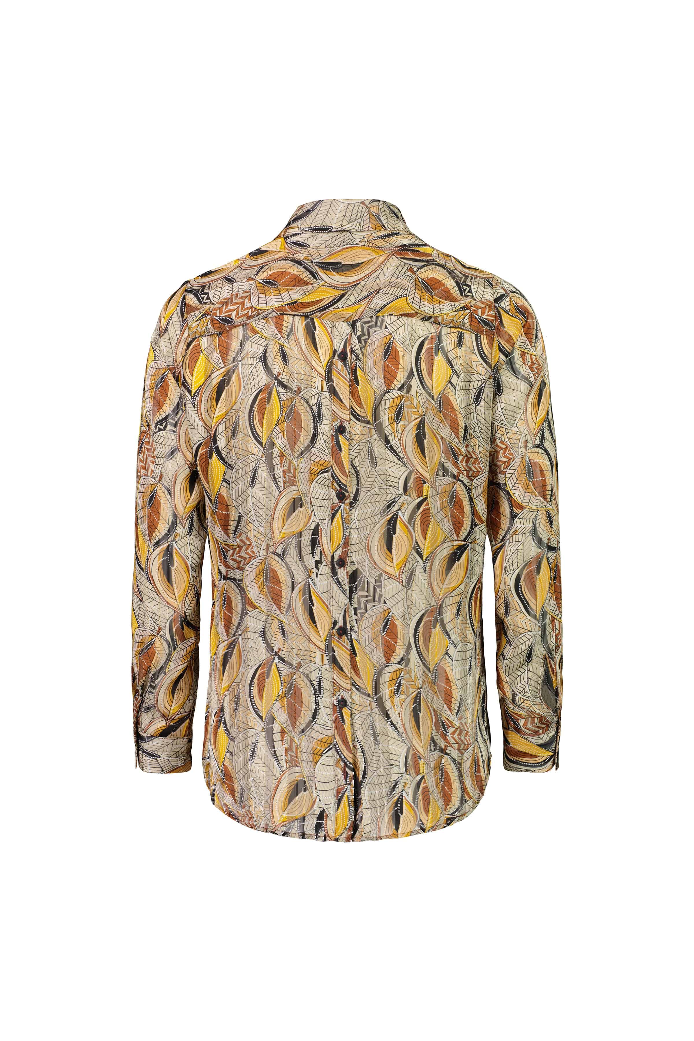 4308 Willow - Long Sleeve Shirt with Button Placket Back - Vassalli