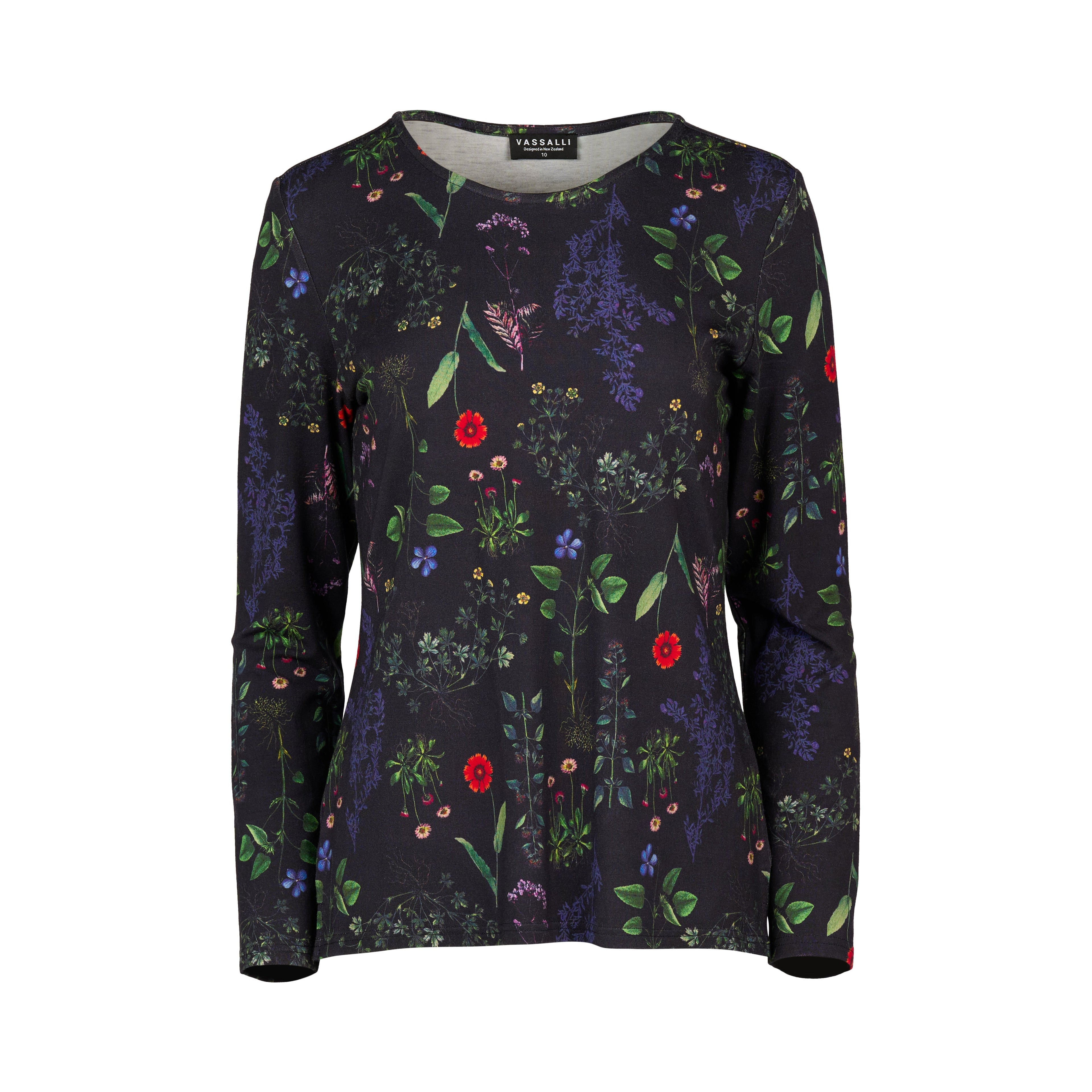 4310 Halo - Long Sleeve Round Neck Top - Vassalli