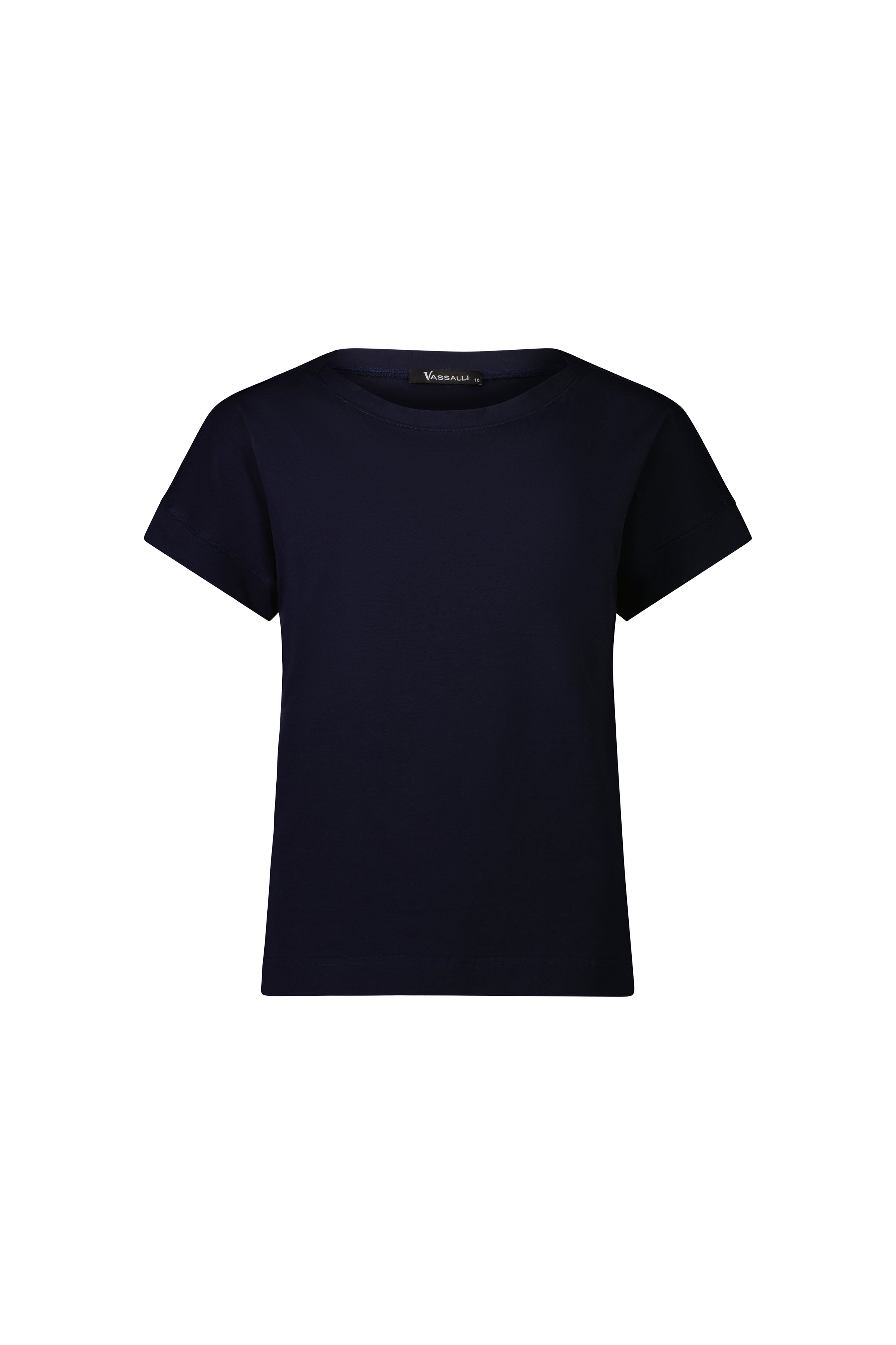 4363 Ink - Drop Sleeve Top with Stepped Hem - Vassalli