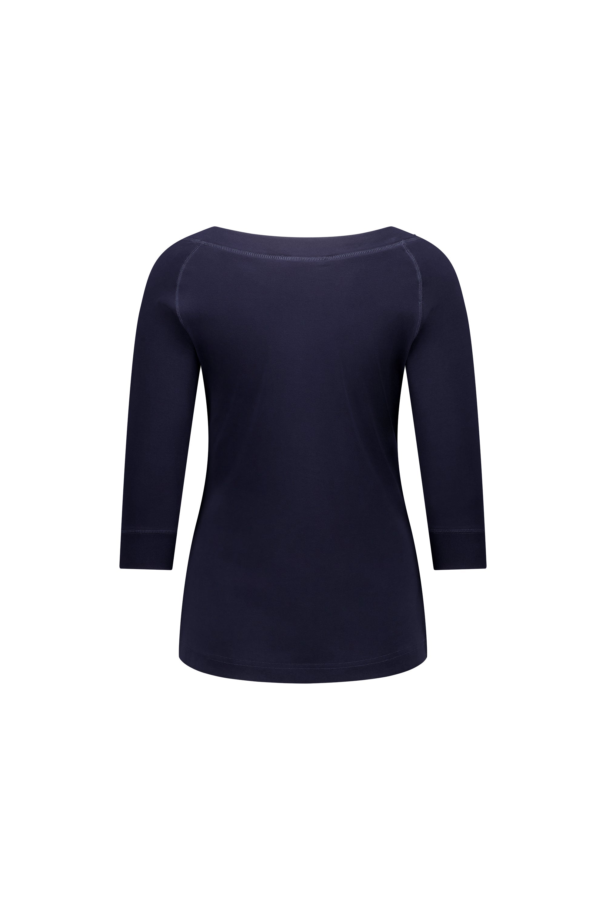 4381 Ink - Boat Neck 3/4 Sleeve Top - Vassalli
