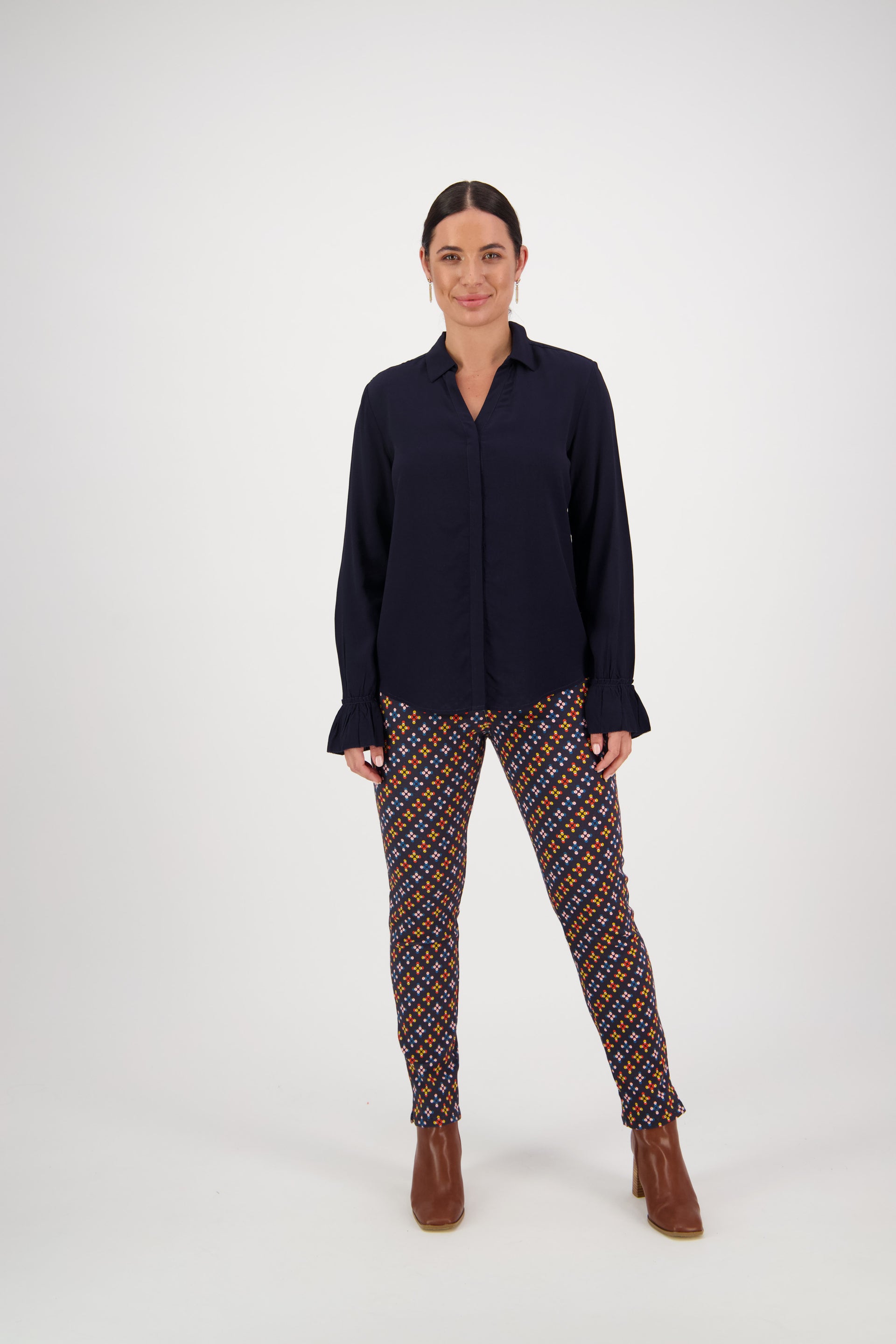 4438 Long Sleeve Shirt - Ink - Vassalli