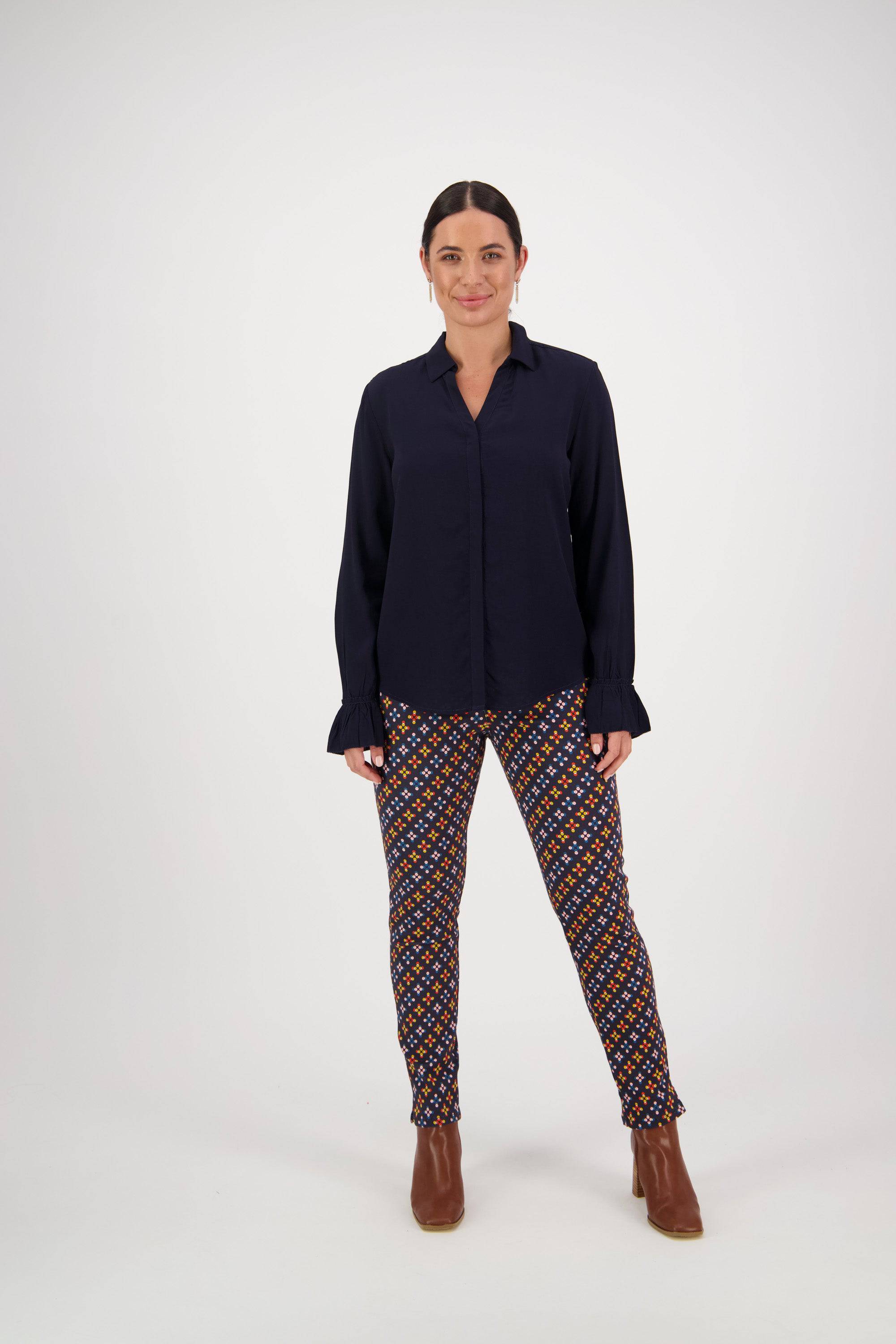 4438 Long Sleeve Shirt - Ink - Vassalli